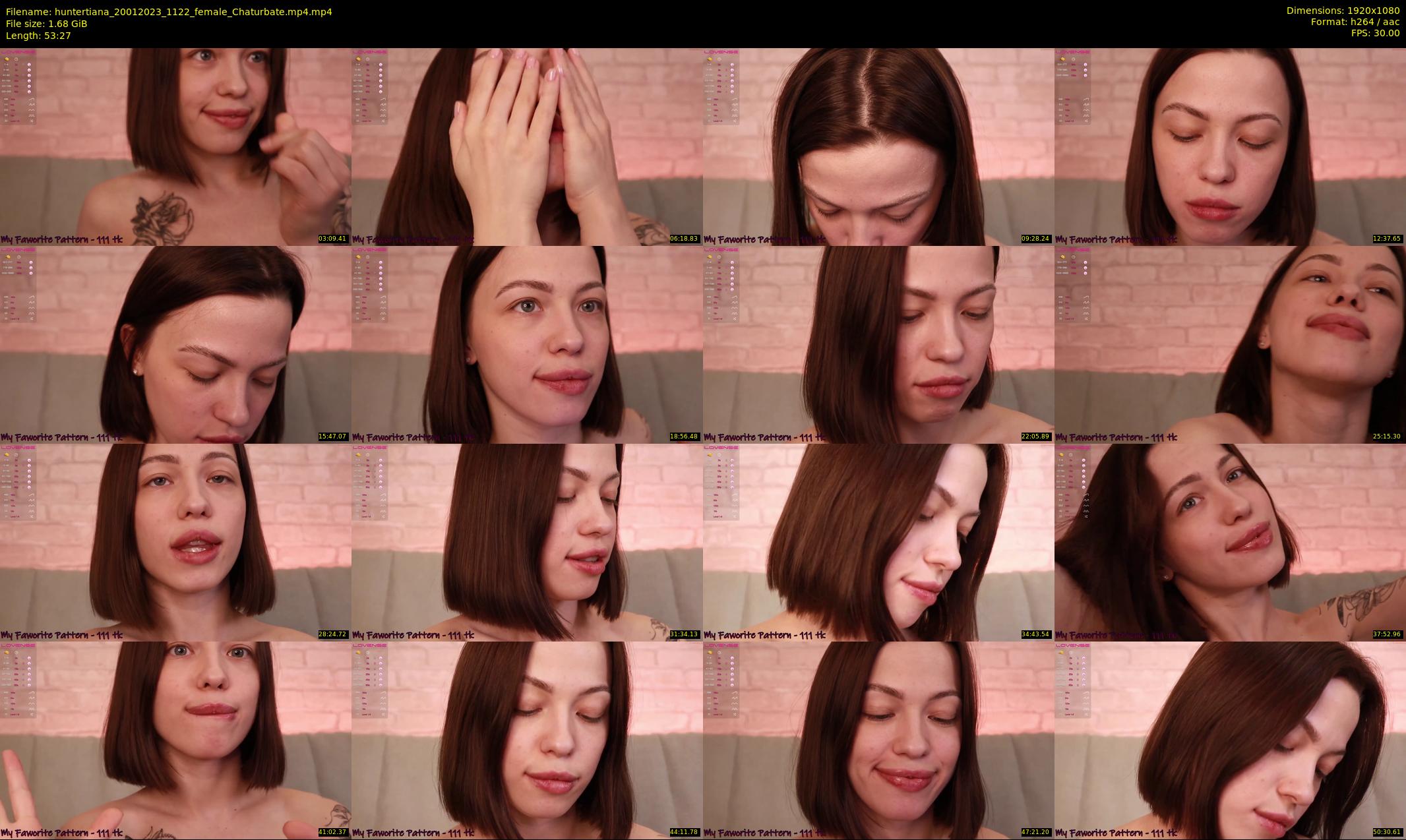 huntertiana — 54 minute Chaturbate female cam show recording, 1080p, Jan 20, 2023
