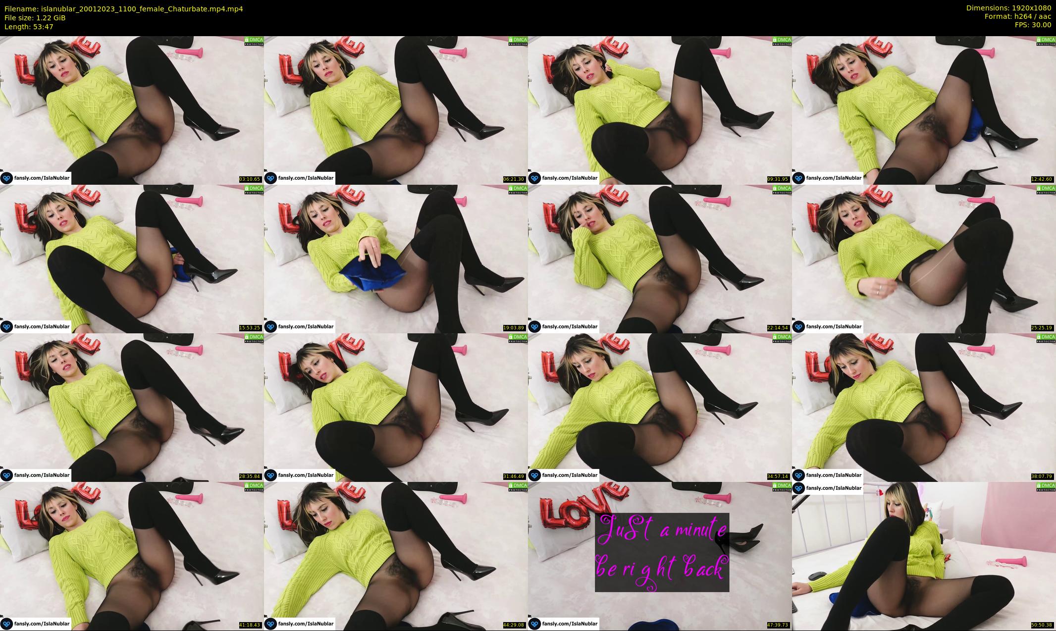islanublar — 54 minute Chaturbate female cam show recording, 1080p, Jan 20, 2023