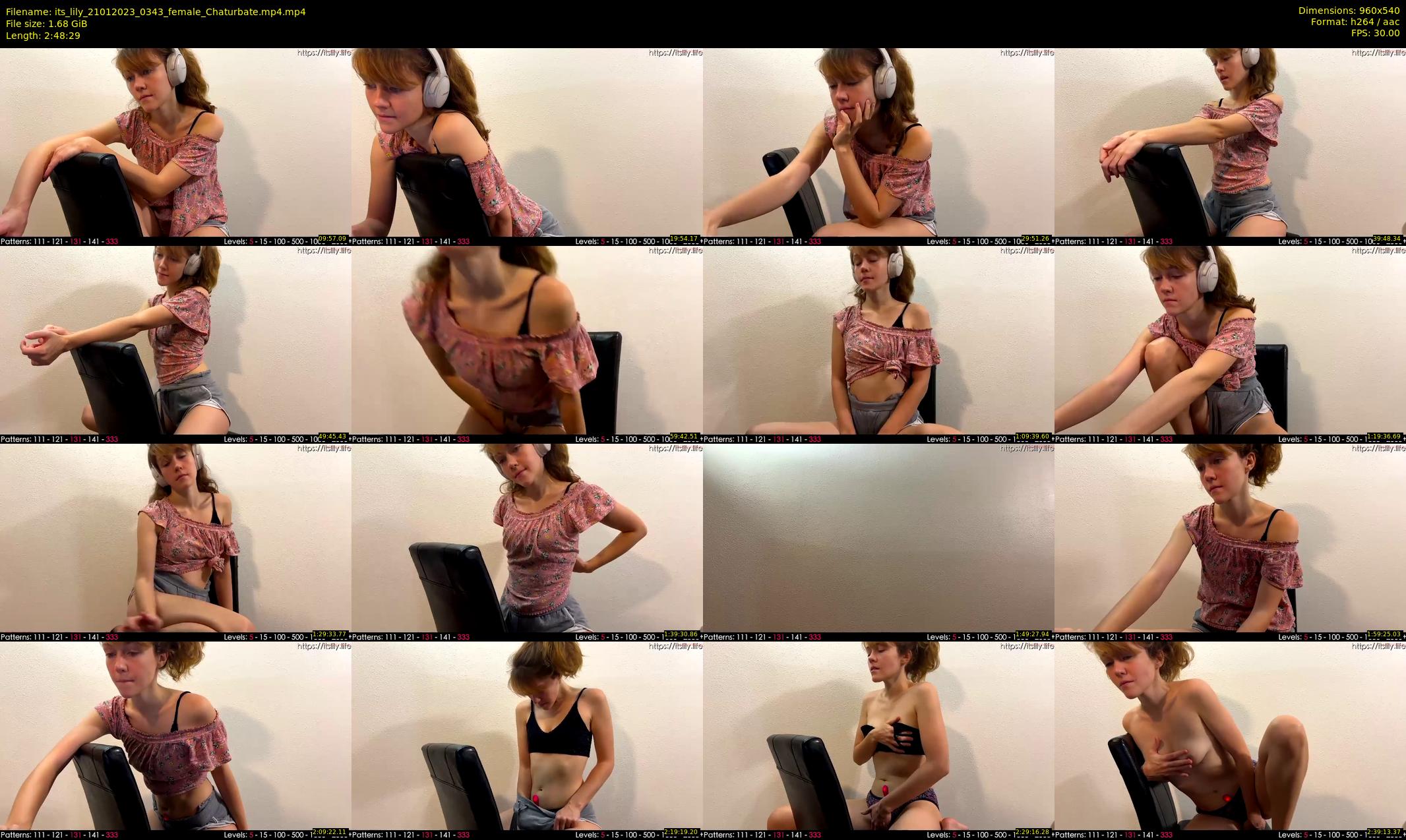 its_lily — 169 minute Chaturbate female cam show recording, 480p, Jan 21, 2023