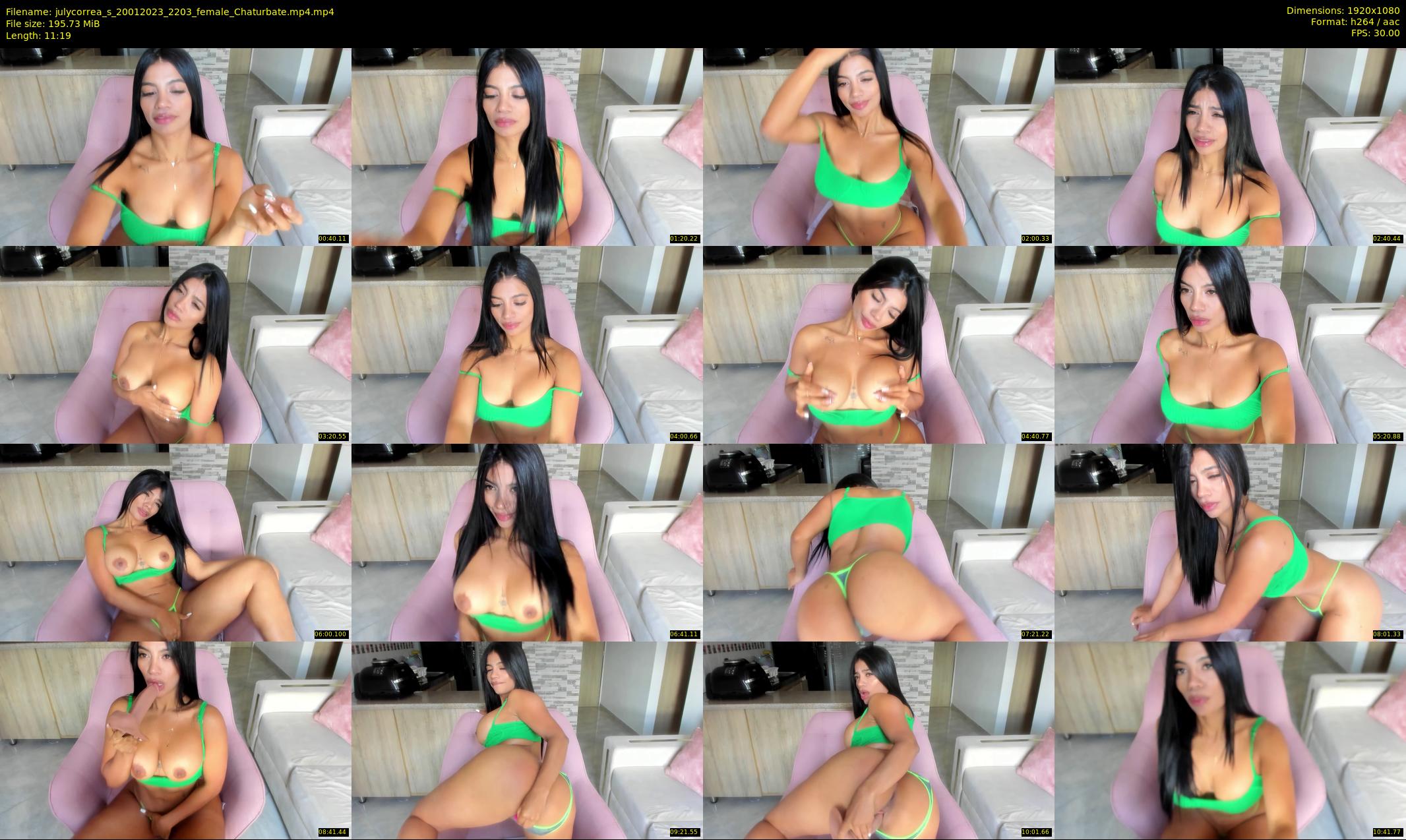 julycorrea_s — 12 minute Chaturbate female cam show recording, 1080p, Jan 20, 2023