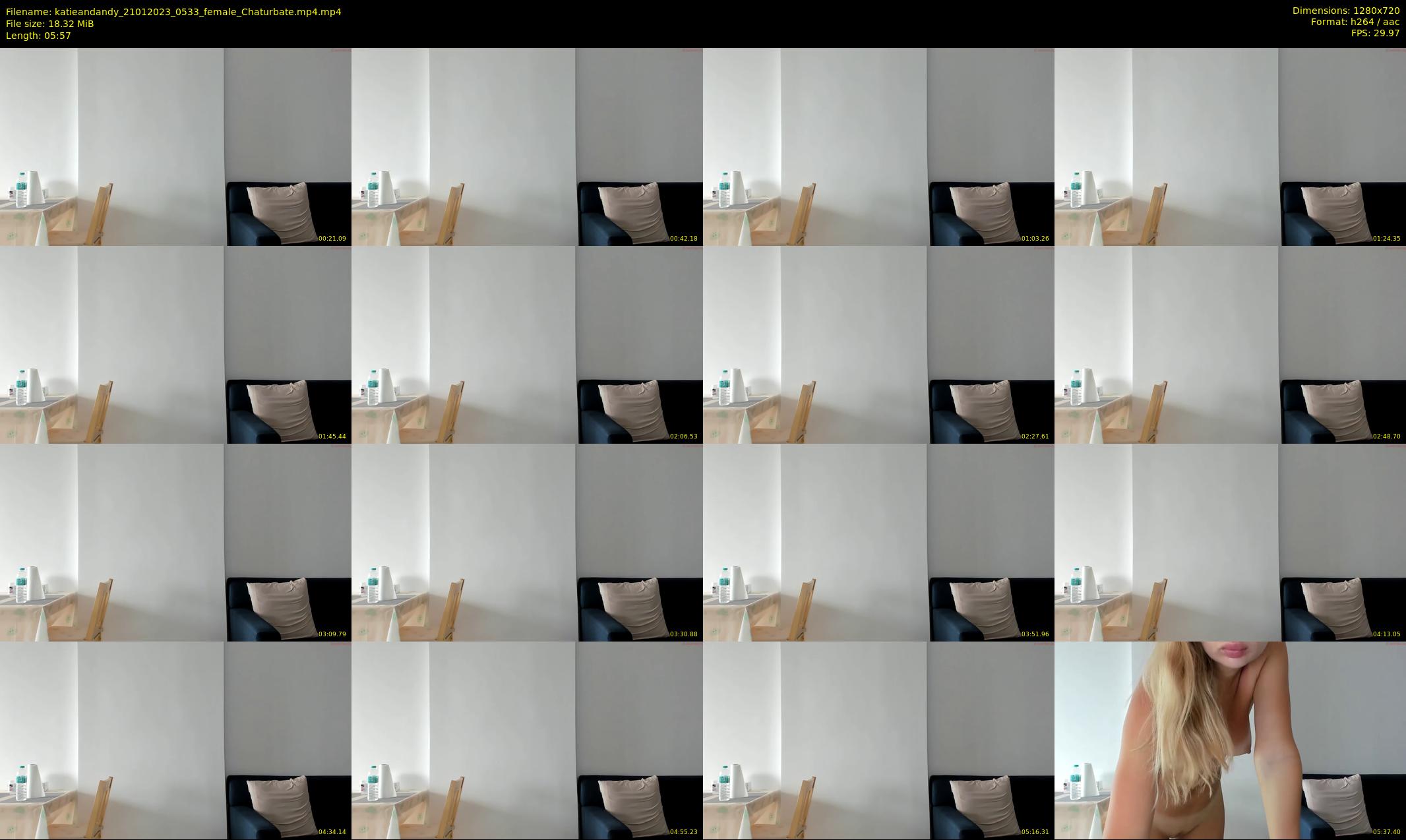 katieandandy — 6 minute Chaturbate female cam show recording, 720p, Jan 21, 2023