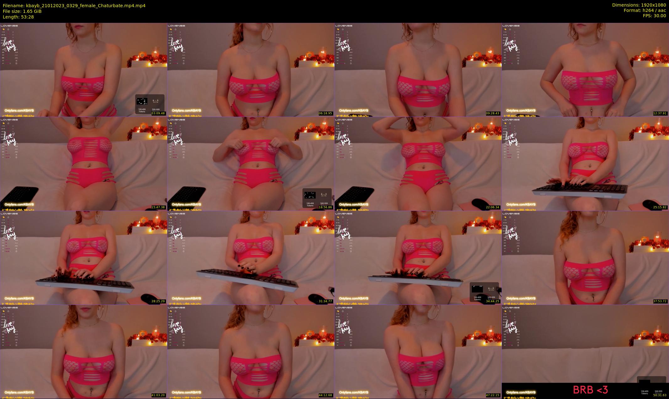 kbayb — 54 minute Chaturbate female cam show recording, 1080p, Jan 21, 2023