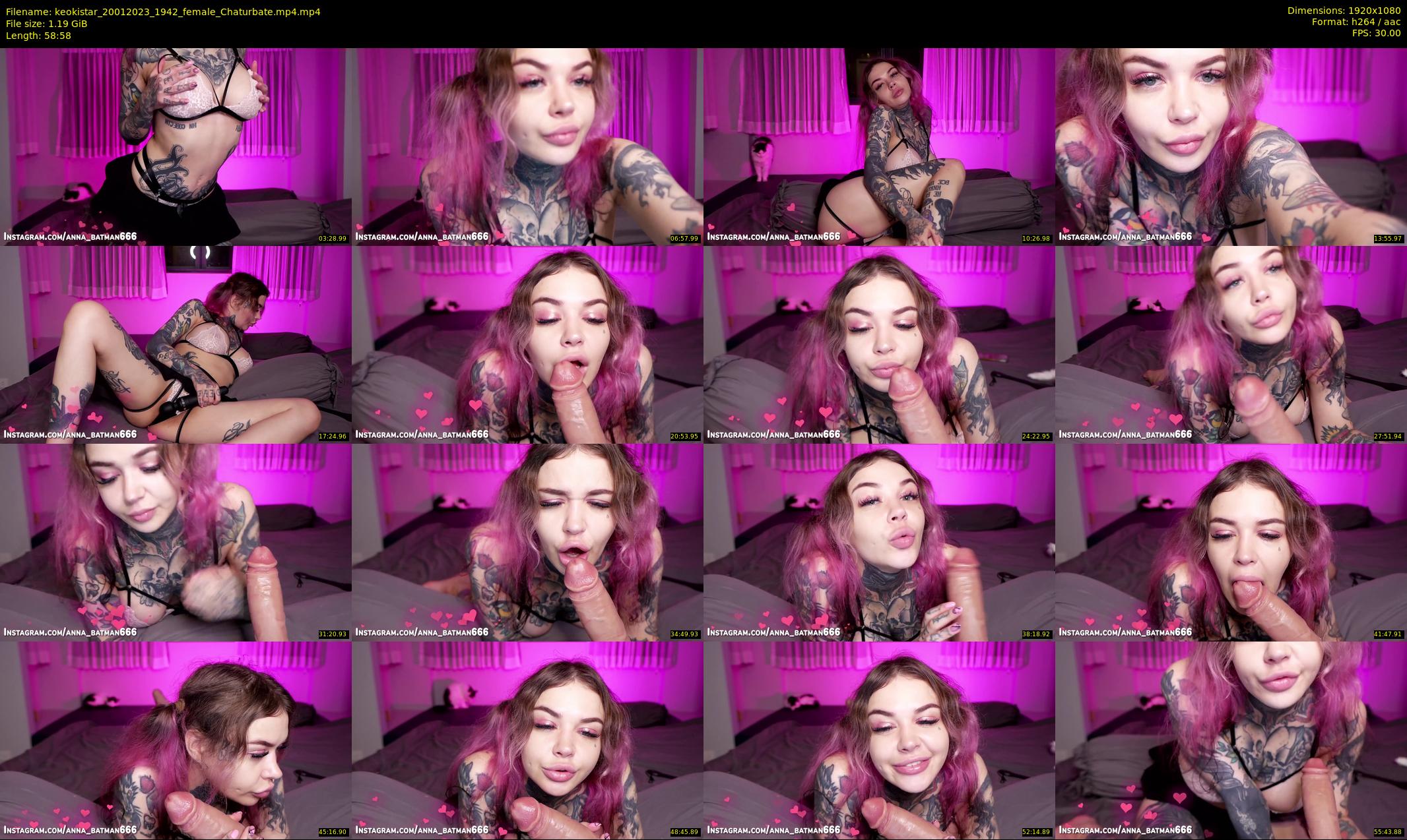 keokistar — 59 minute Chaturbate female cam show recording, 1080p, Jan 20, 2023