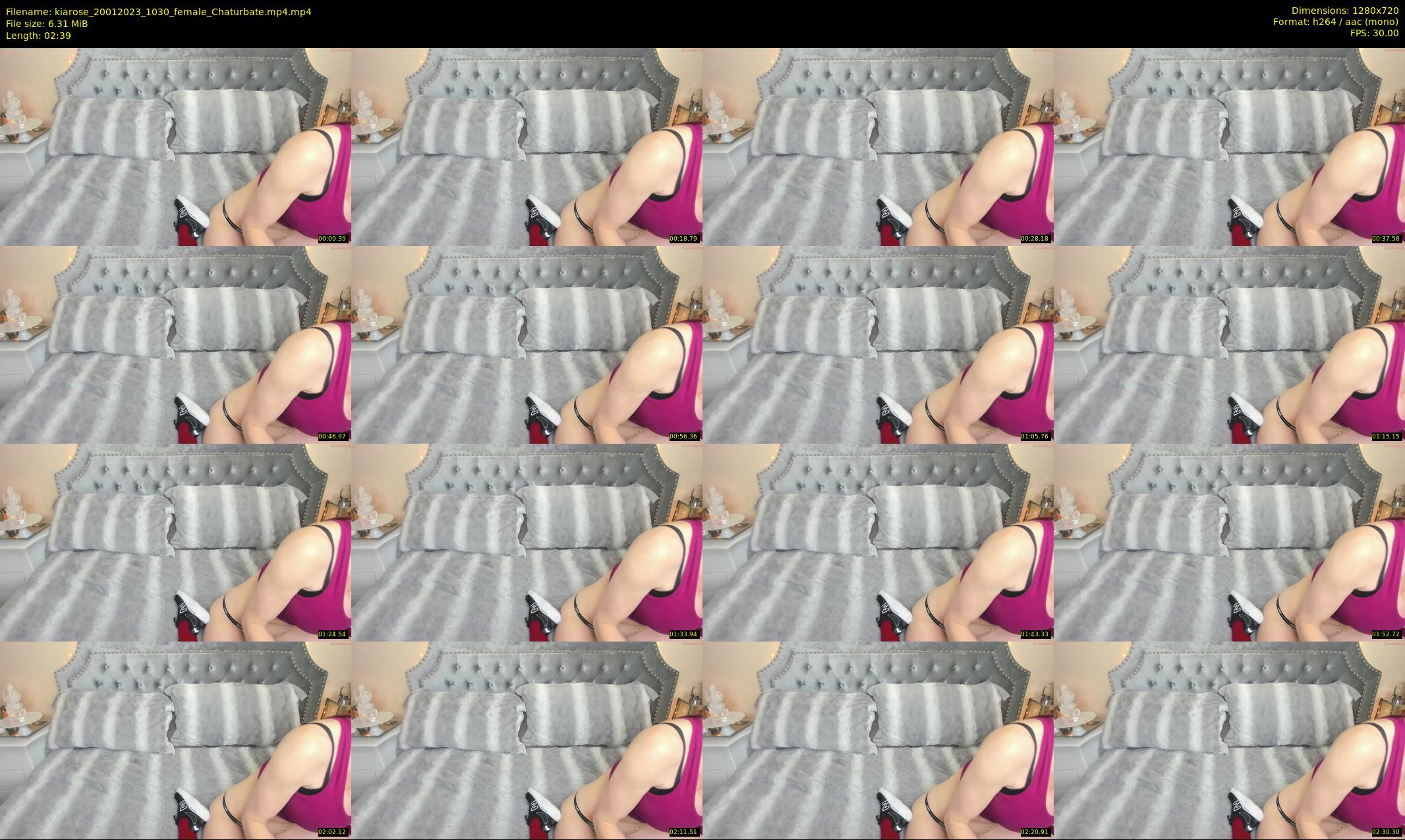kiarose — 3 minute Chaturbate female cam show recording, 720p, Jan 20, 2023