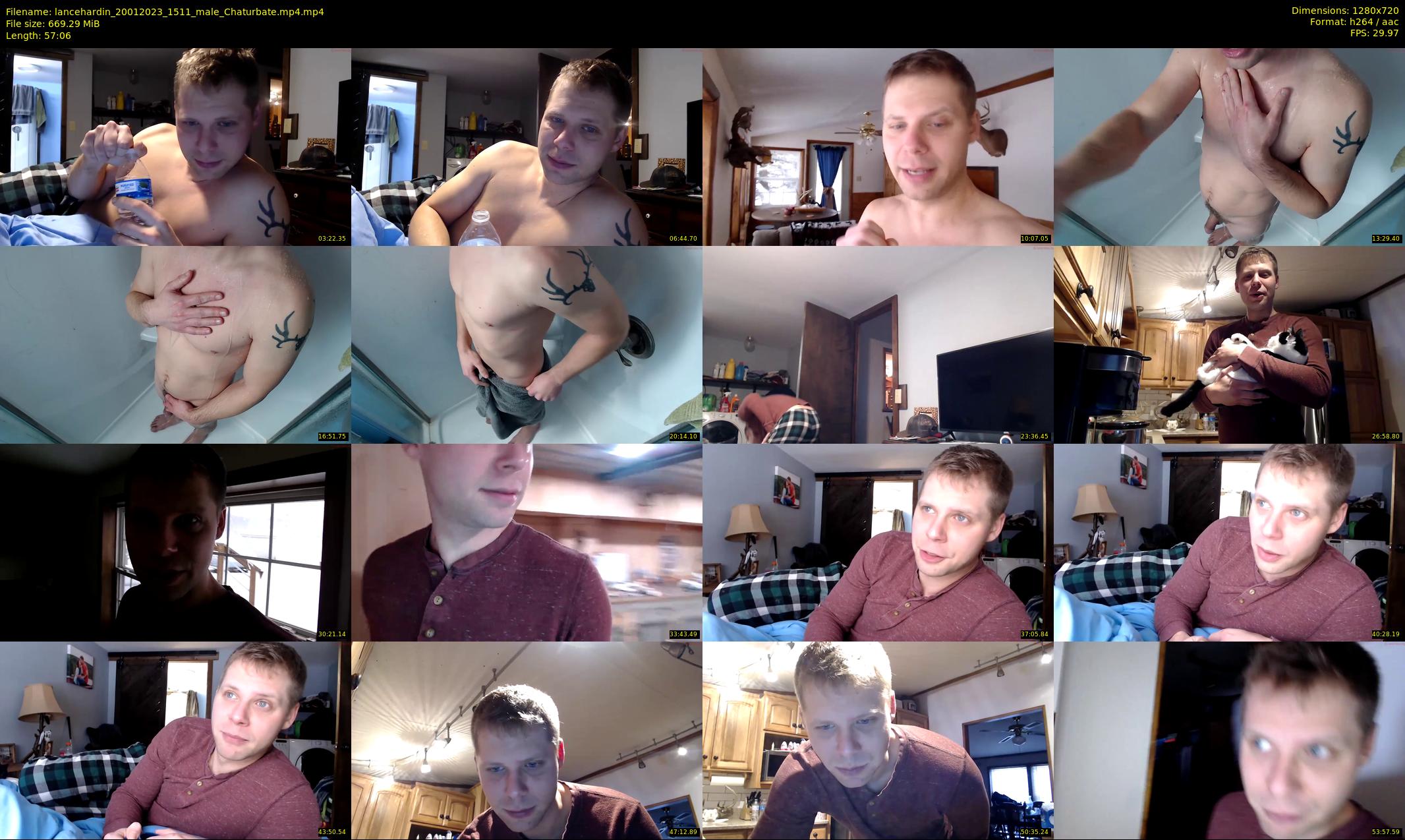 lancehardin — 58 minute Chaturbate male cam show recording, 720p, Jan 20, 2023