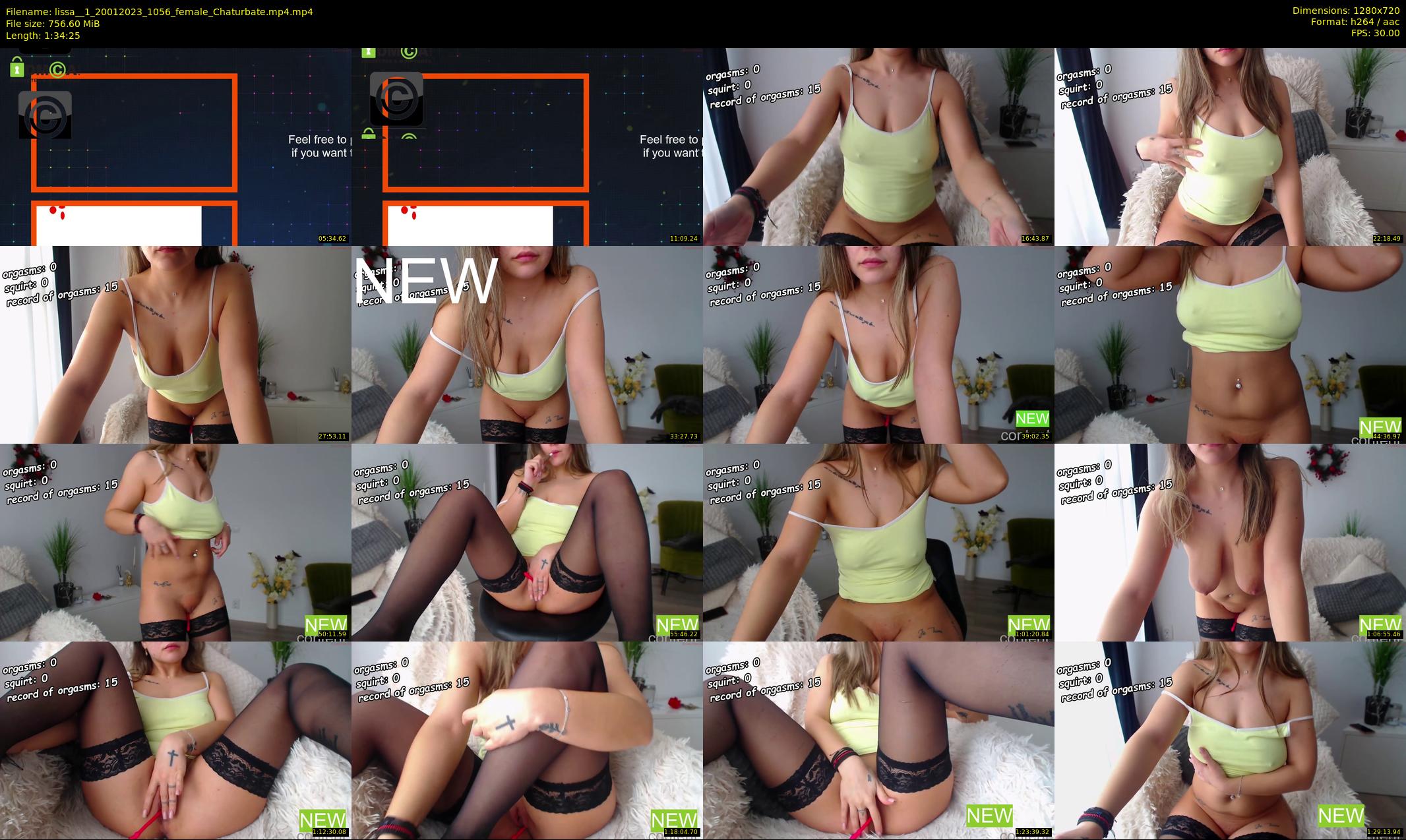 lissa__1 — 95 minute Chaturbate female cam show recording, 720p, Jan 20, 2023