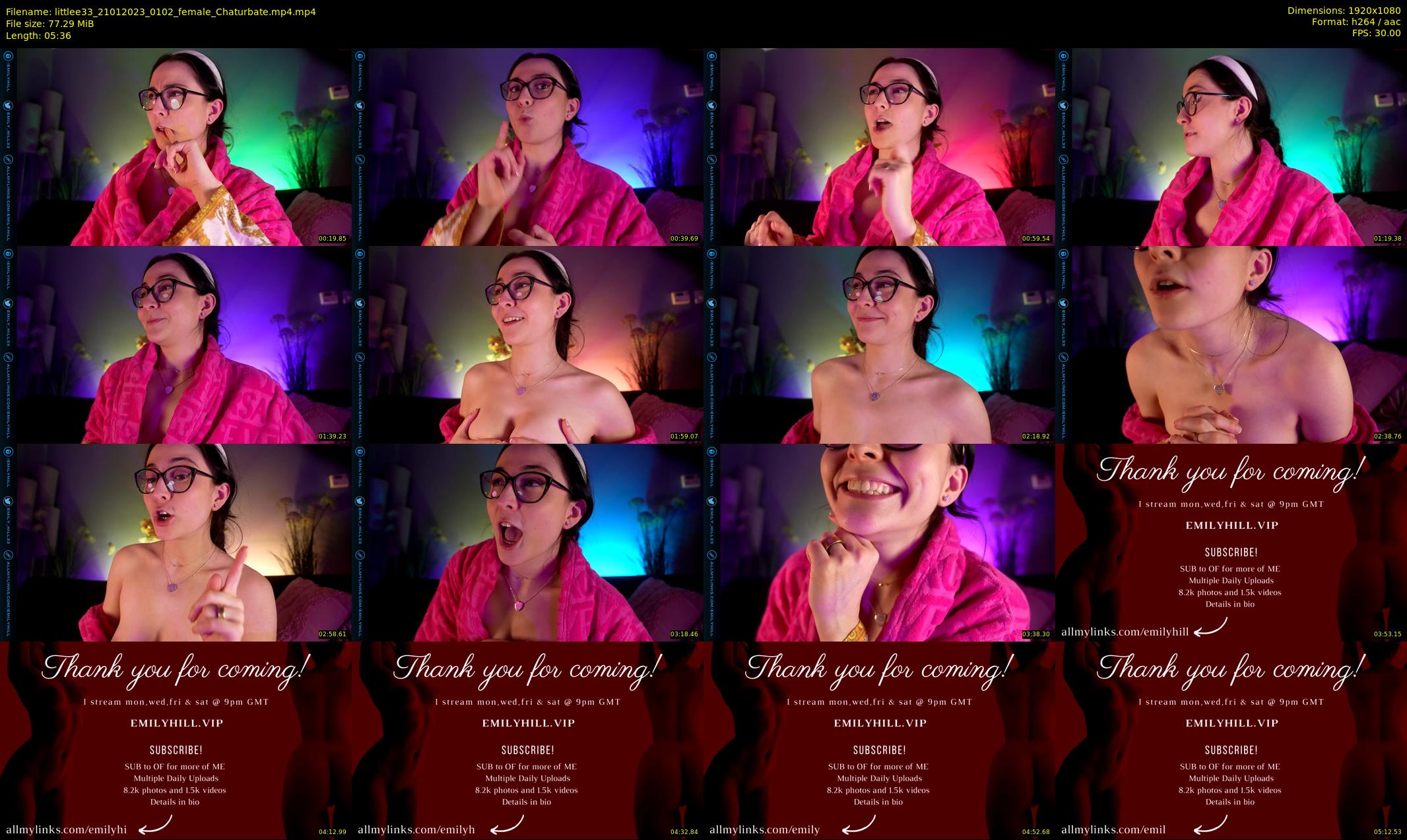 littlee33 — 6 minute Chaturbate female cam show recording, 1080p, Jan 21, 2023