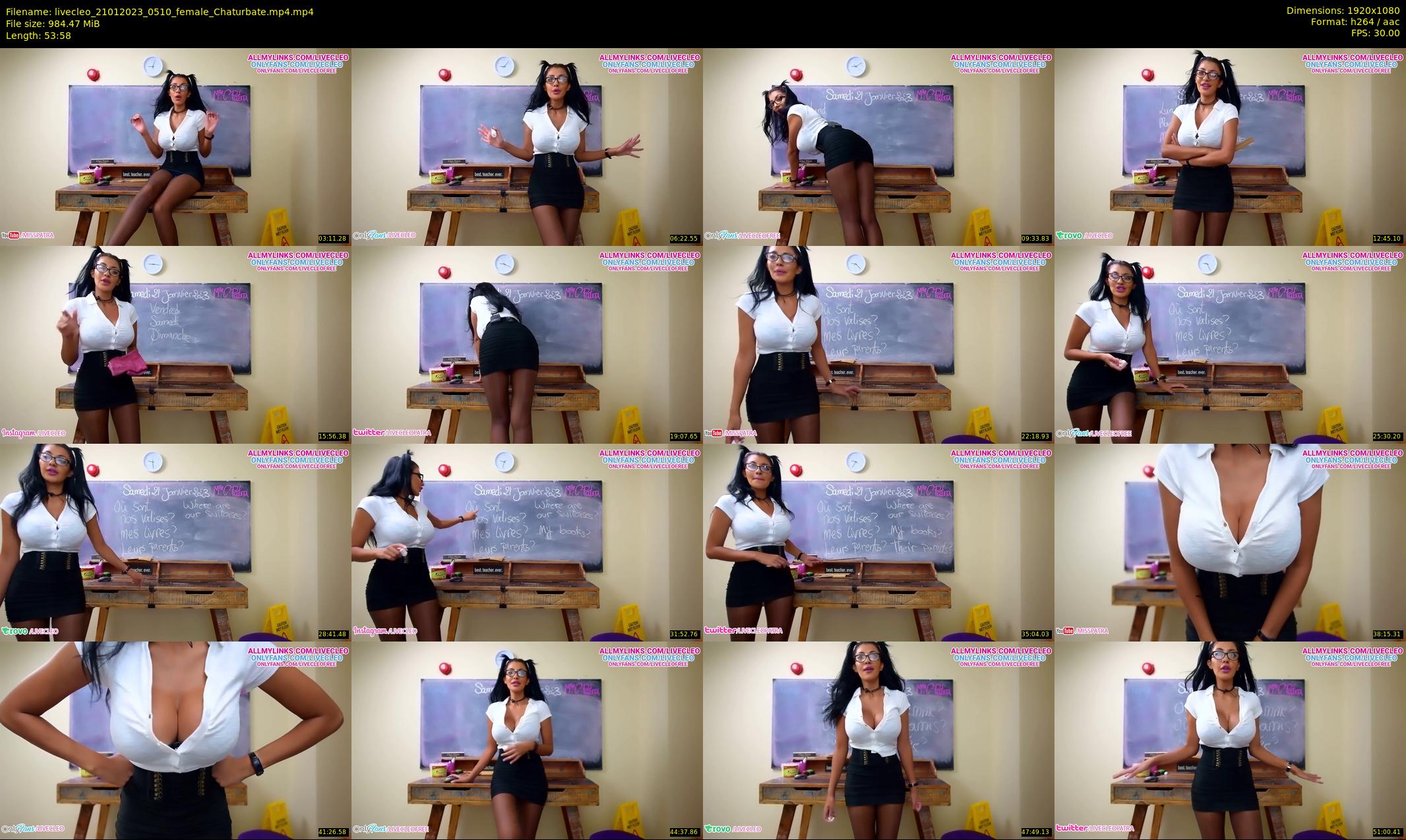 livecleo — 54 minute Chaturbate female cam show recording, 1080p, Jan 21, 2023