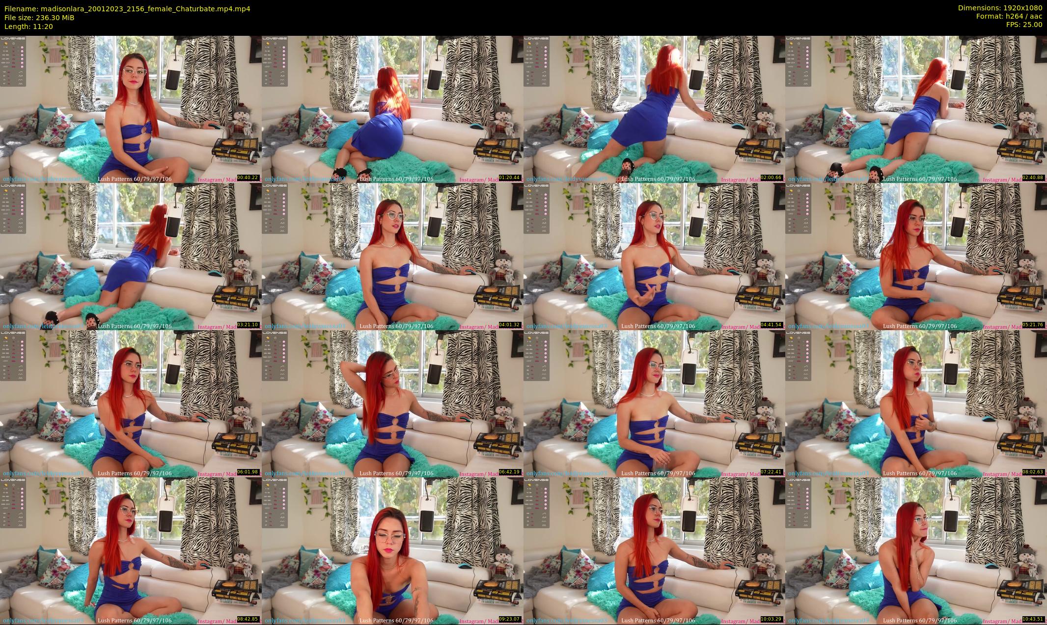 madisonlara — 12 minute Chaturbate female cam show recording, 1080p, Jan 20, 2023