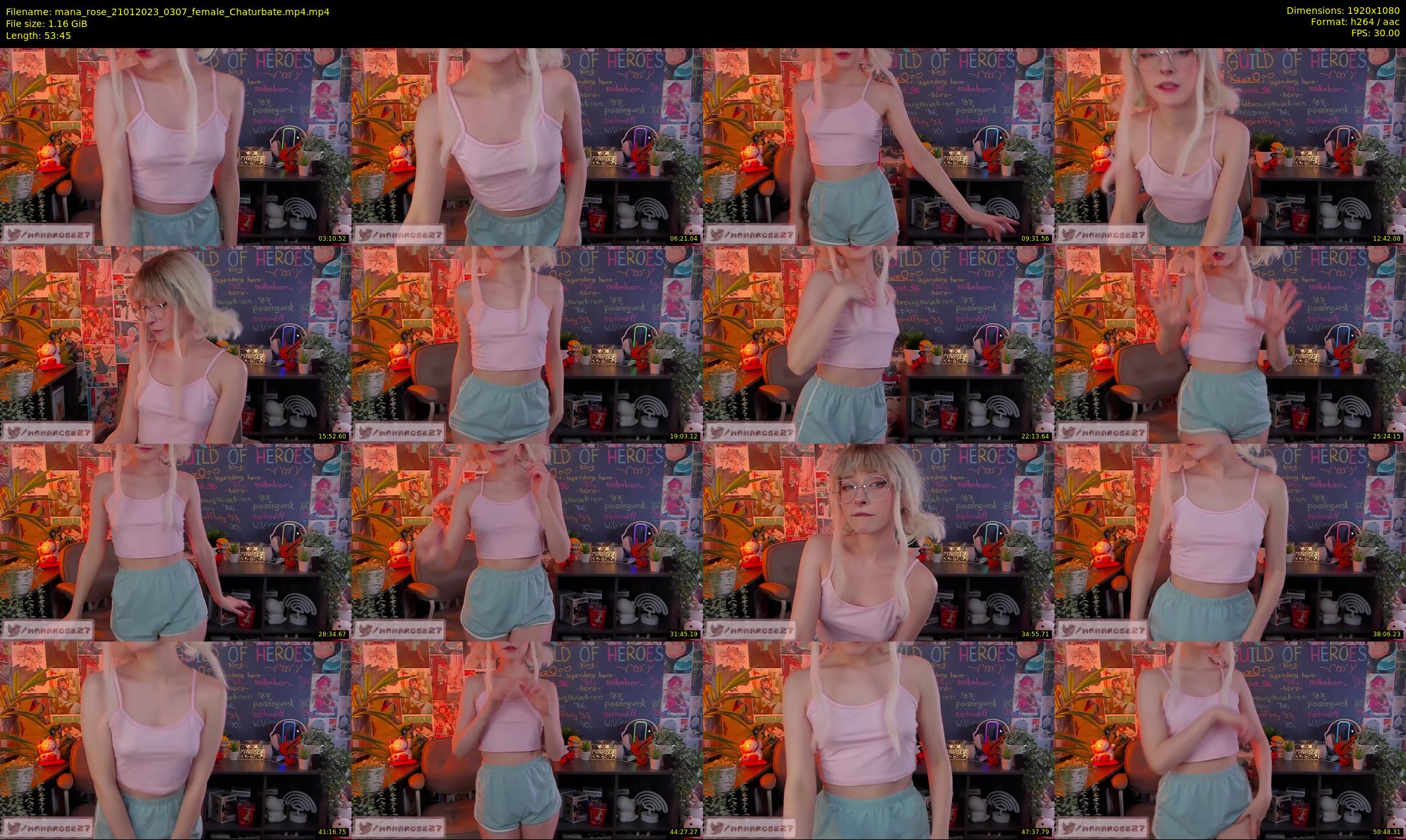 mana_rose — 54 minute Chaturbate female cam show recording, 1080p, Jan 21, 2023