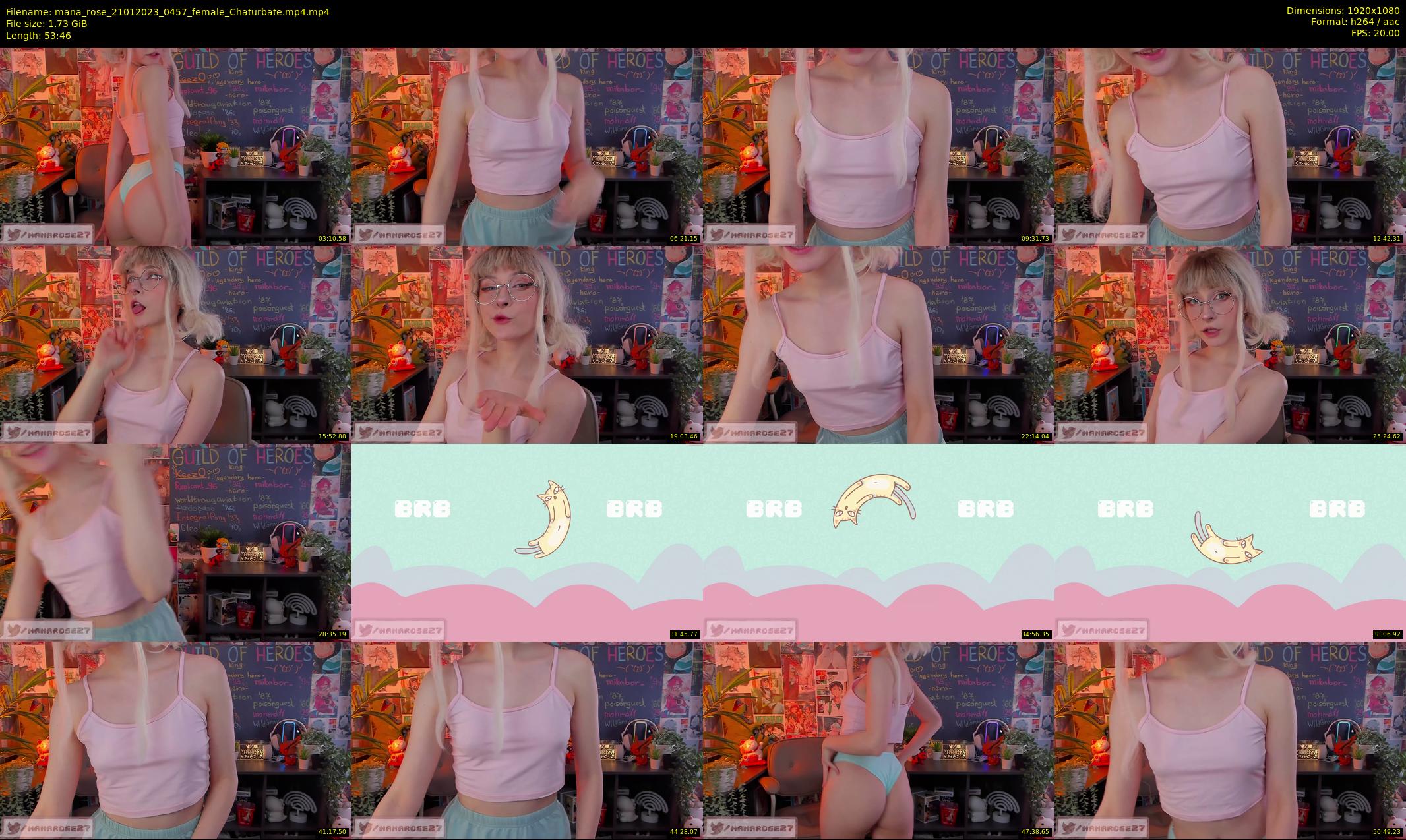 mana_rose — 54 minute Chaturbate female cam show recording, 1080p, Jan 21, 2023