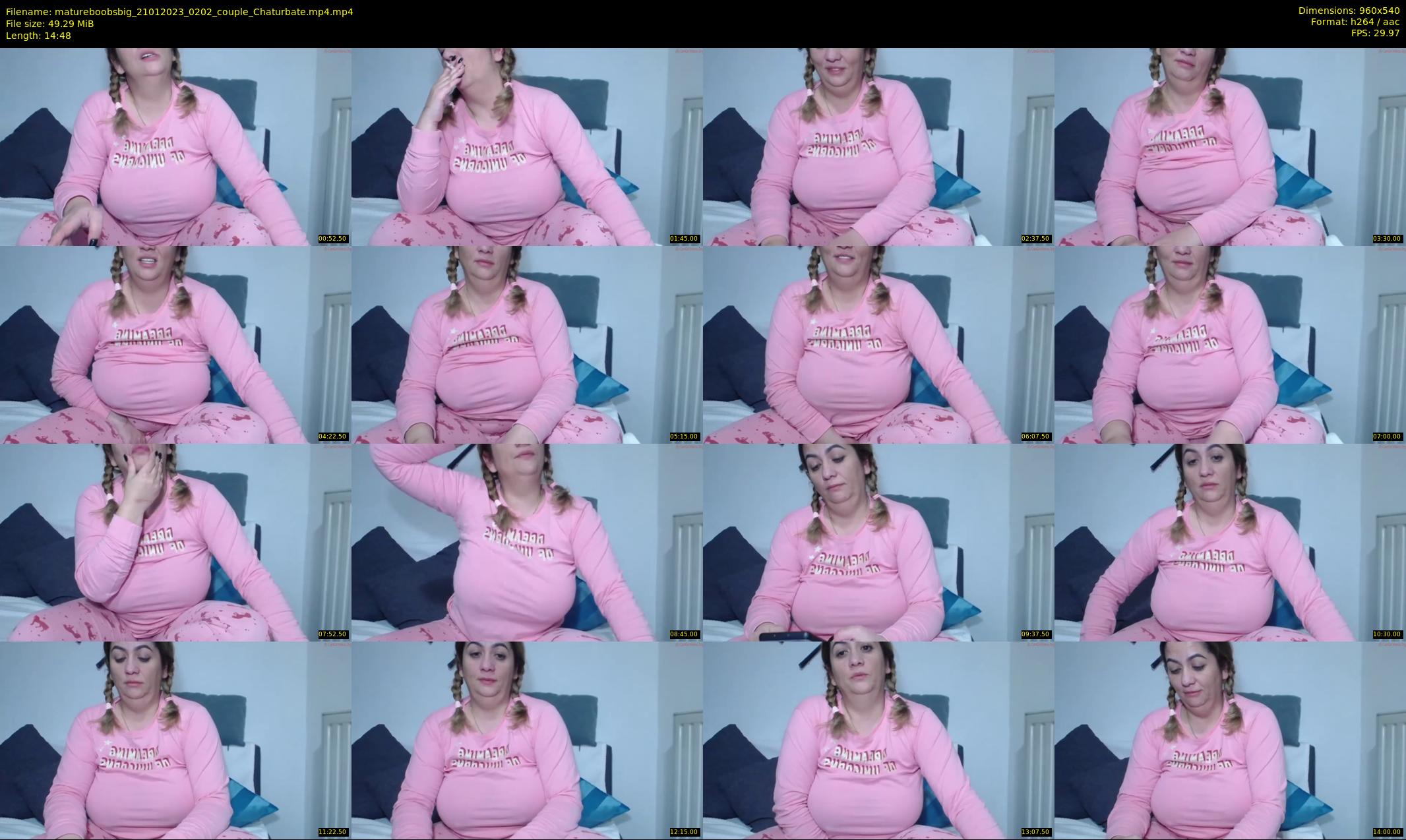 matureboobsbig — 15 minute Chaturbate female cam show recording, 480p, Jan 21, 2023