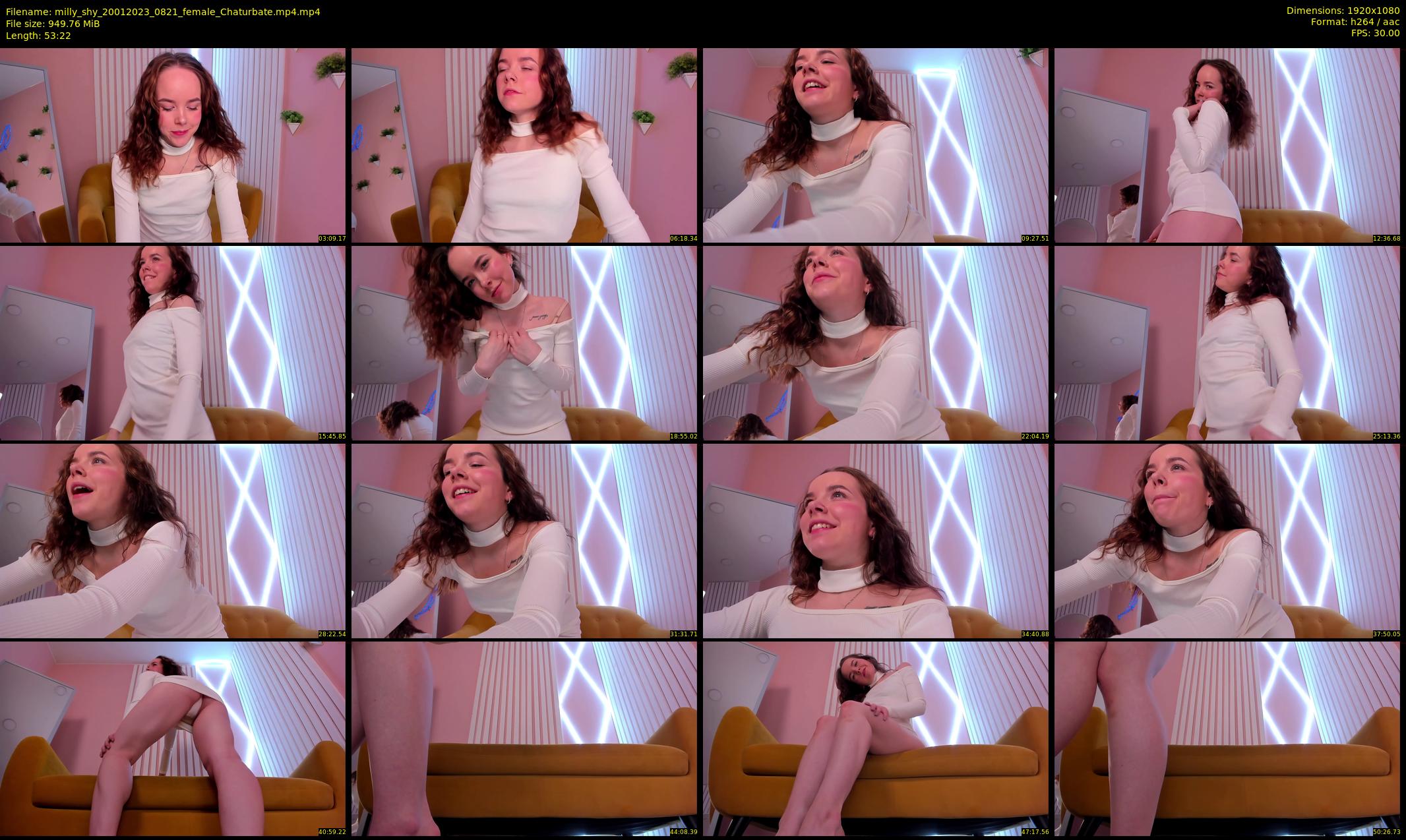 milly_shy — 54 minute Chaturbate female cam show recording, 1080p, Jan 20, 2023