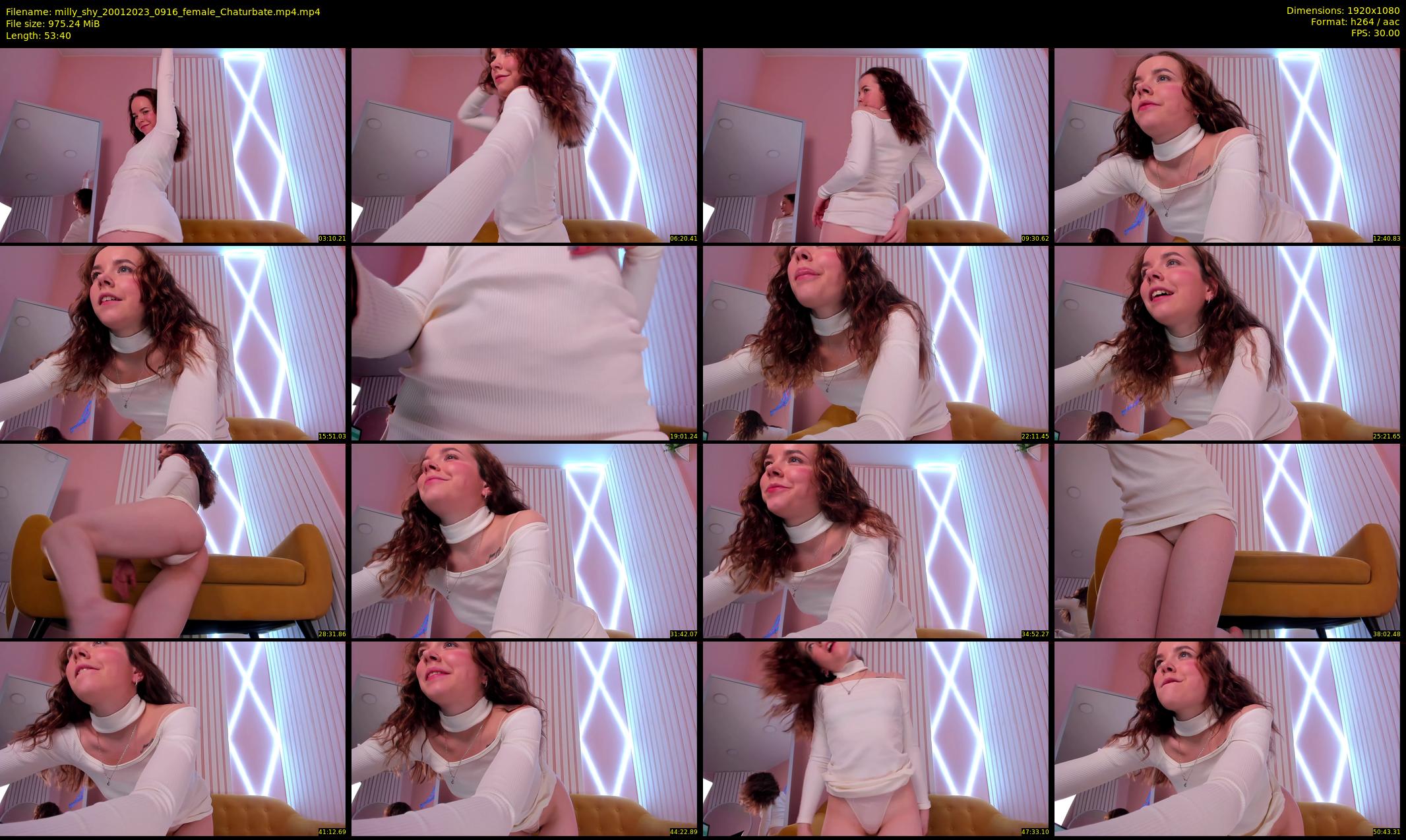 milly_shy — 54 minute Chaturbate female cam show recording, 1080p, Jan 20, 2023