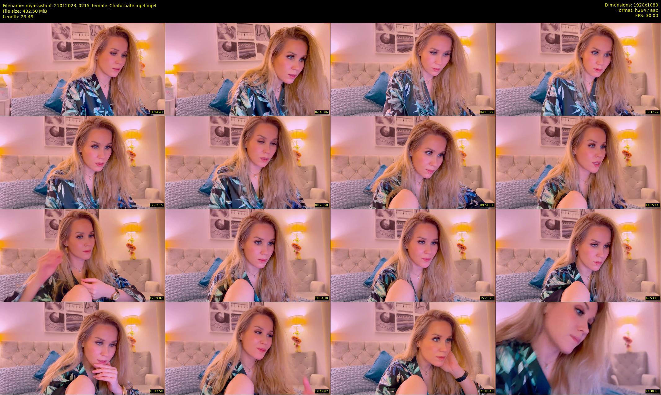 myassistant — 24 minute Chaturbate female cam show recording, 1080p, Jan 21, 2023