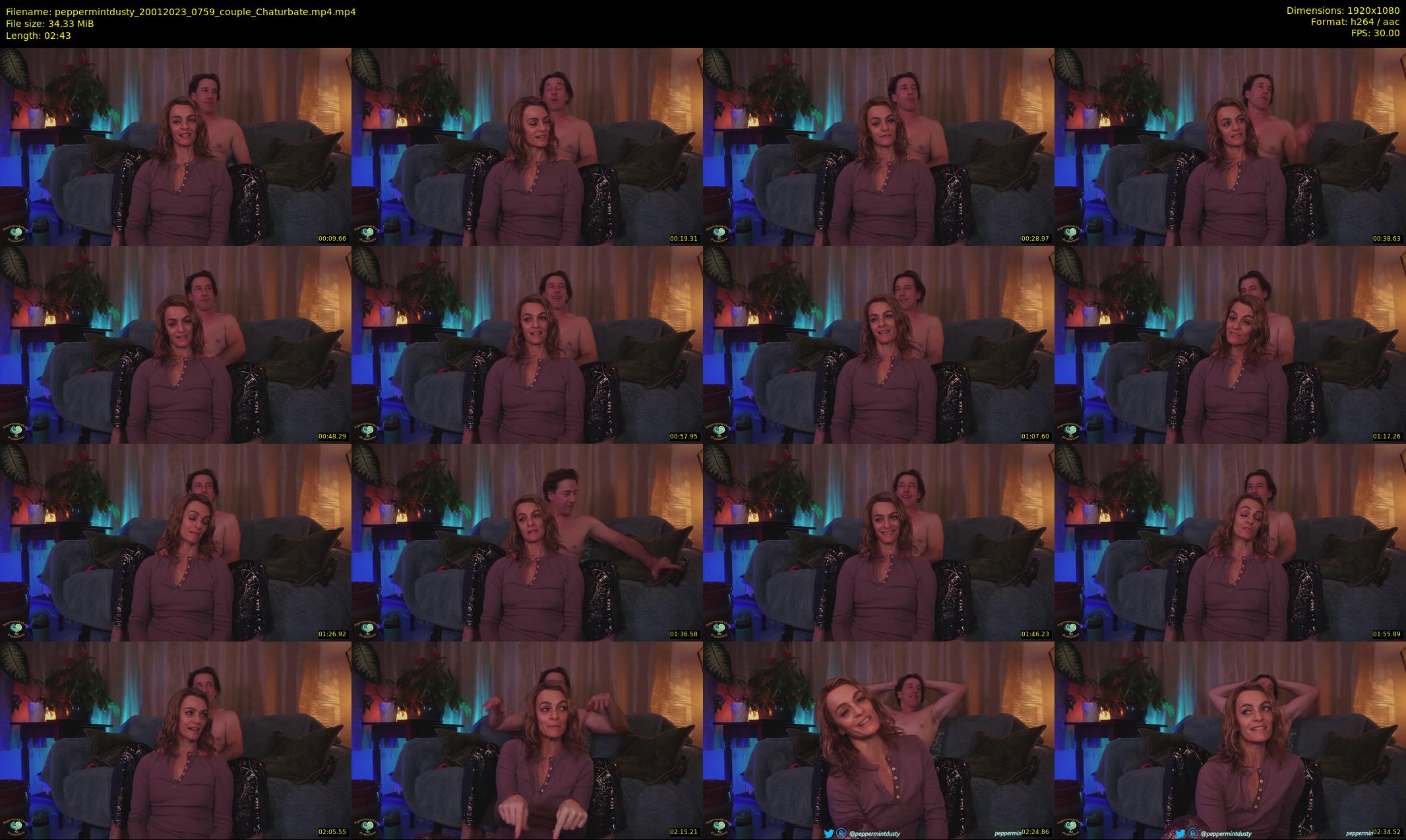 peppermintdusty — 3 minute Chaturbate couple cam show recording, 1080p, Jan 20, 2023
