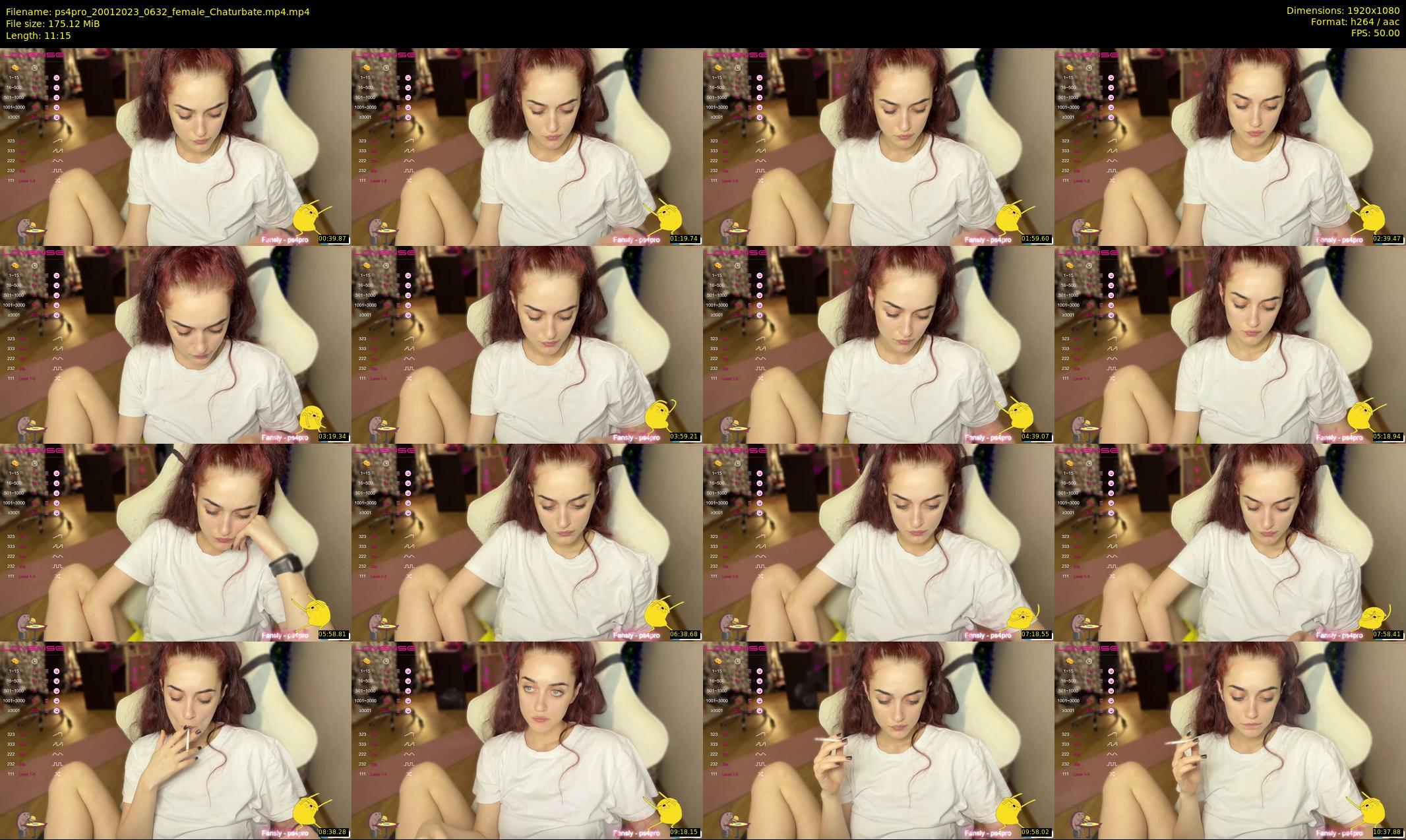 ps4pro — 12 minute Chaturbate female cam show recording, 1080p, Jan 20, 2023