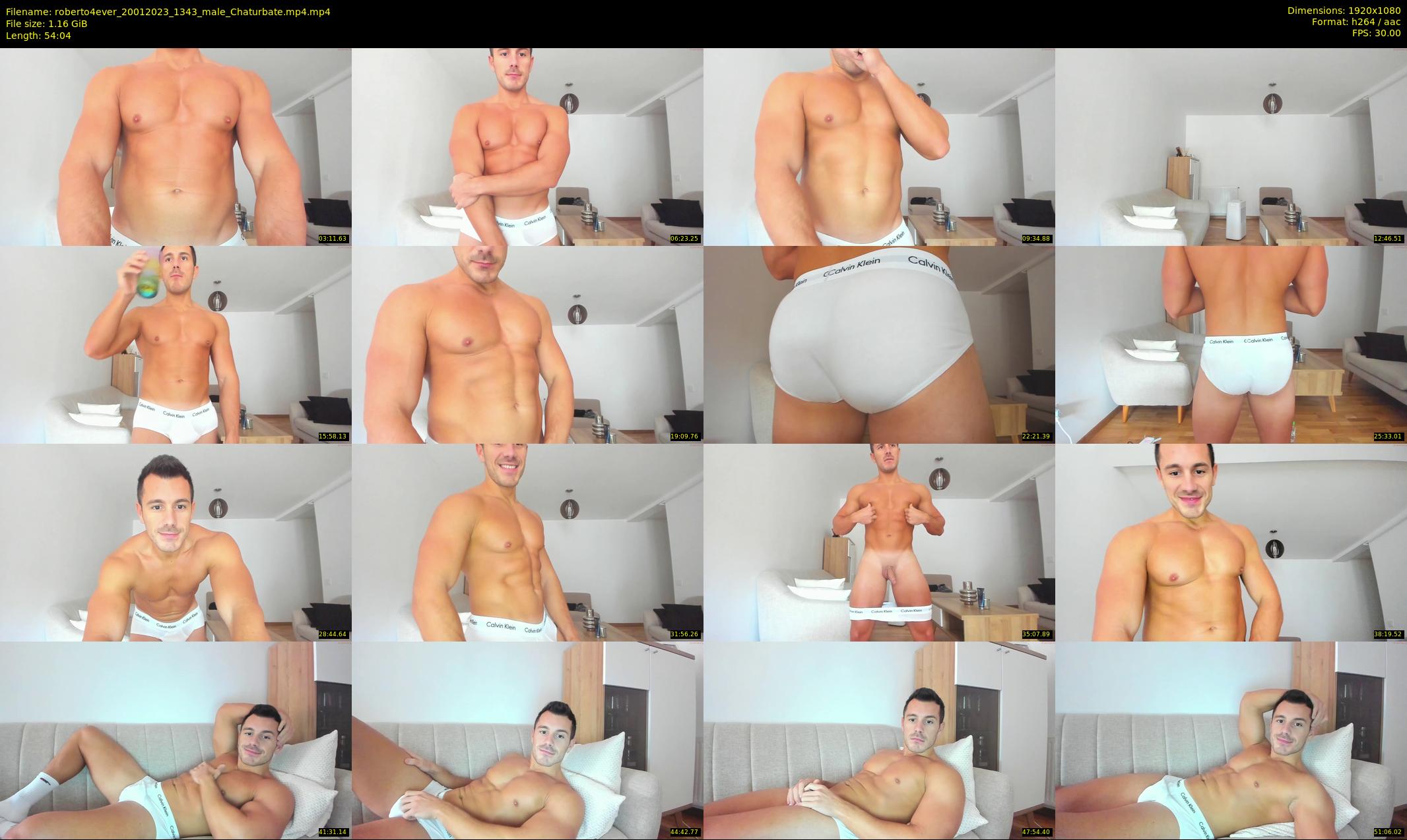 roberto4ever — 55 minute Chaturbate male cam show recording, 1080p, Jan 20, 2023