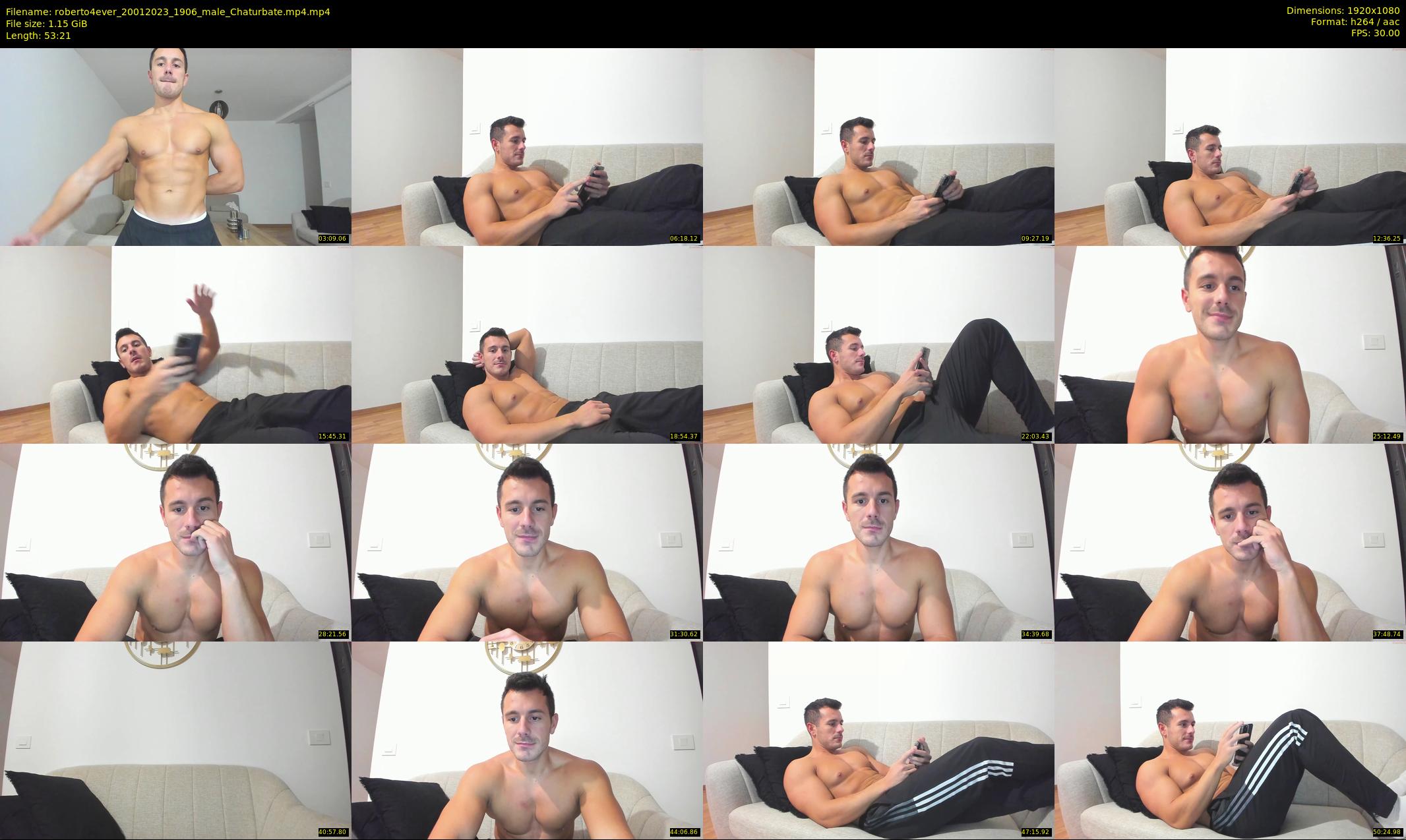 roberto4ever — 54 minute Chaturbate male cam show recording, 1080p, Jan 20, 2023