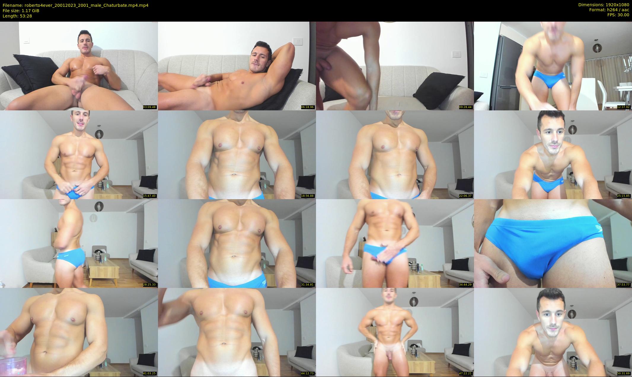 roberto4ever — 54 minute Chaturbate male cam show recording, 1080p, Jan 20, 2023