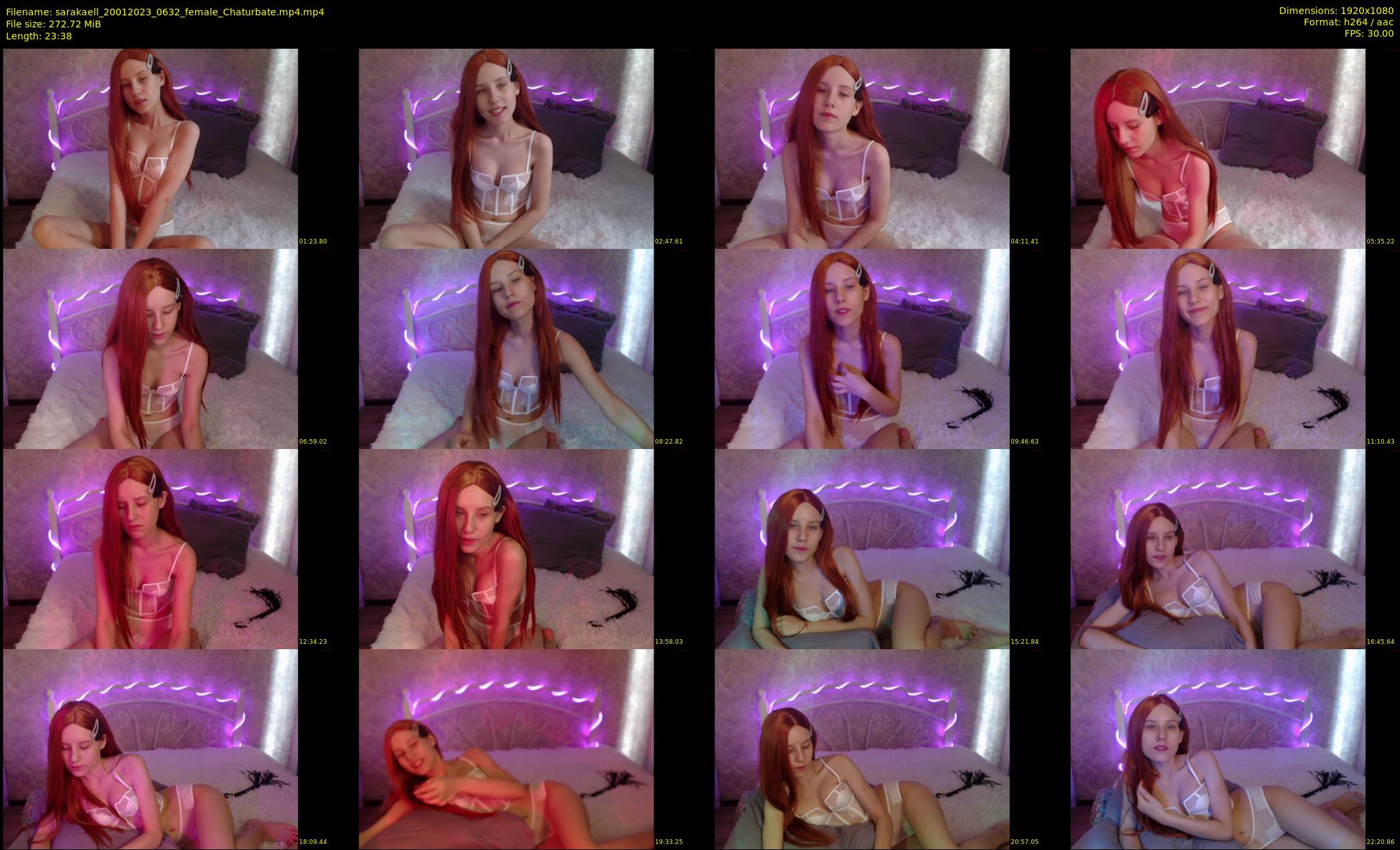 sarakaell — 24 minute Chaturbate female cam show recording, 1080p, Jan 20, 2023