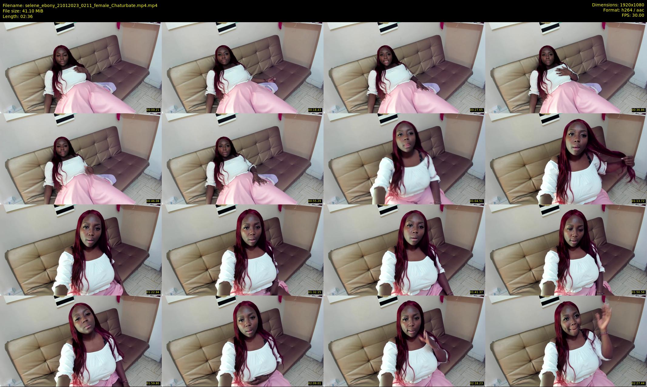 selene_ebony — 3 minute Chaturbate female cam show recording, 1080p, Jan 21, 2023