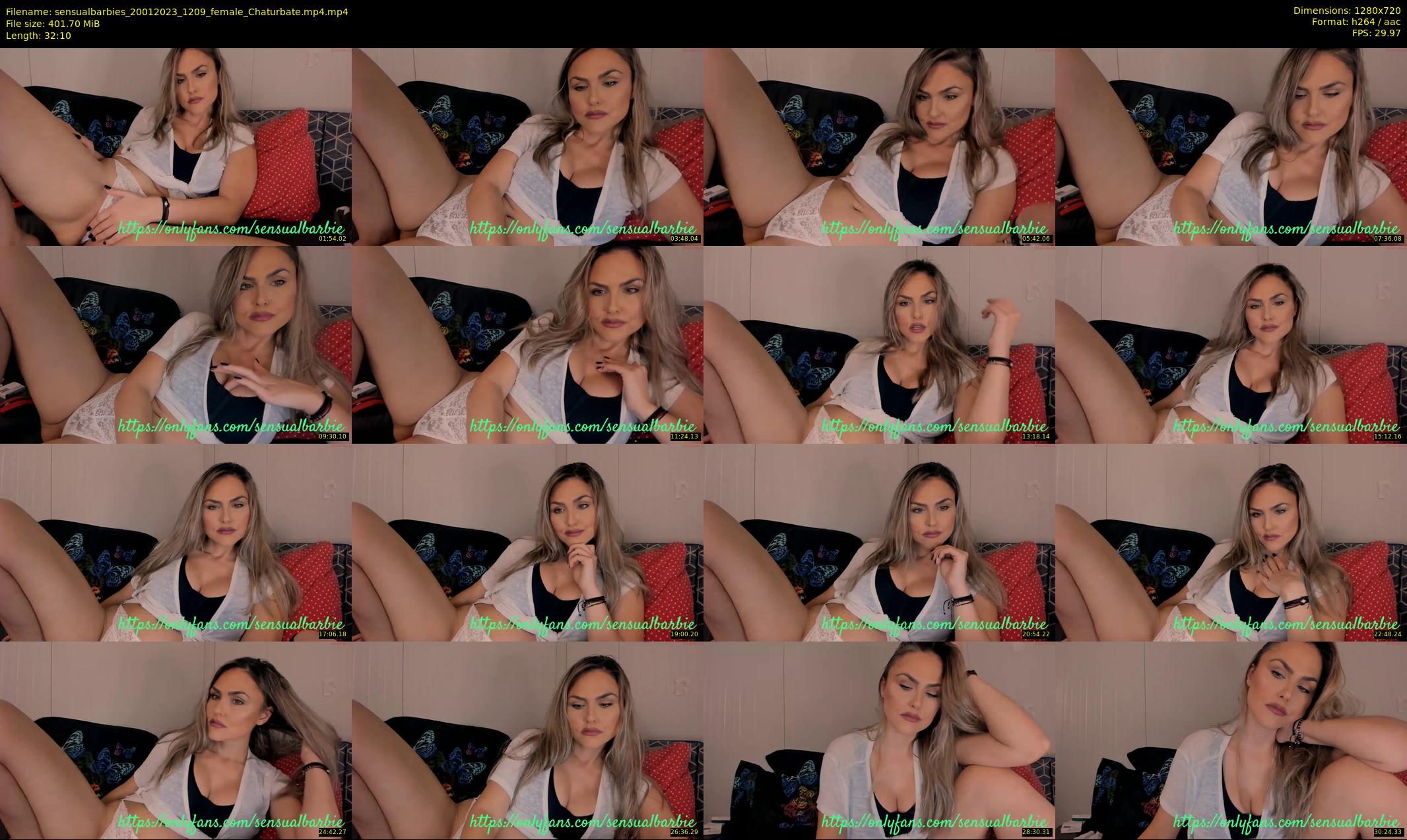 sensualbarbies — 33 minute Chaturbate female cam show recording, 720p, Jan 20, 2023