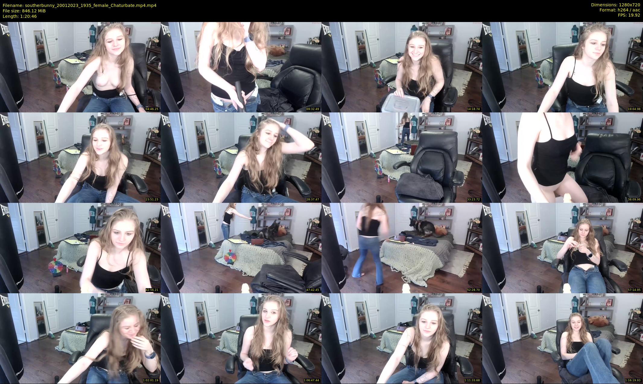 southerbunny — 81 minute Chaturbate female cam show recording, 720p, Jan 20, 2023