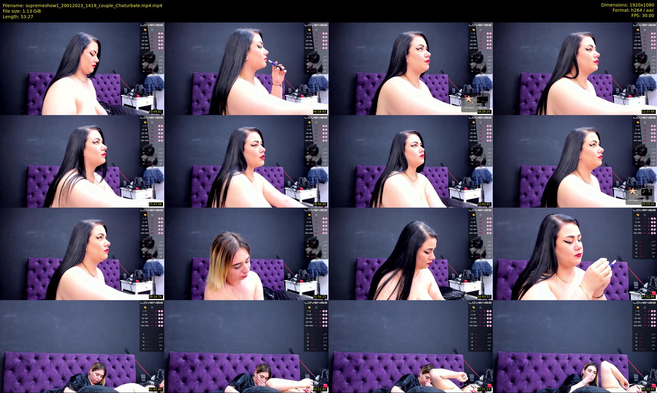 supremeshow1 — 54 minute Chaturbate couple cam show recording, 1080p, Jan 20, 2023