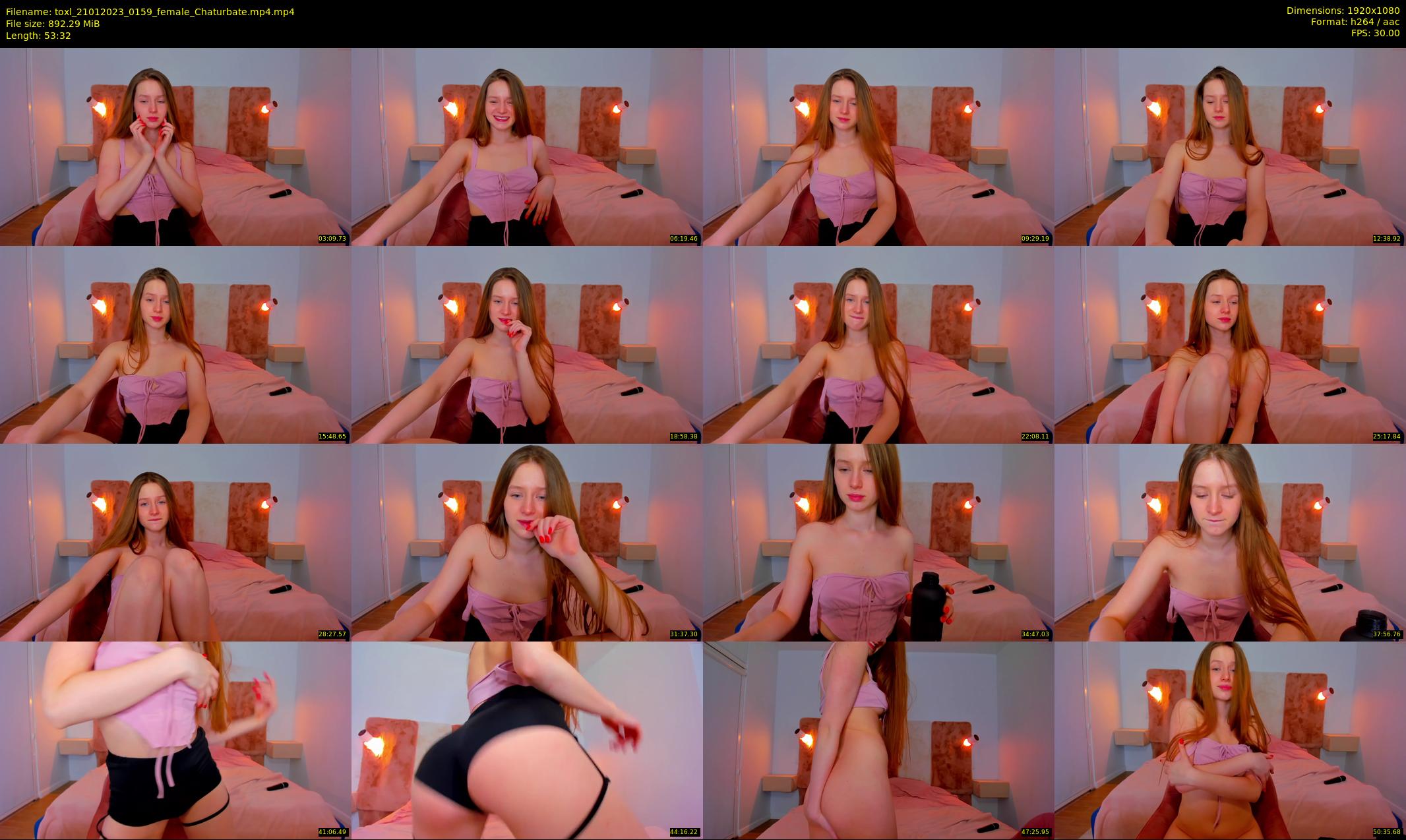 toxl — 54 minute Chaturbate female cam show recording, 1080p, Jan 21, 2023