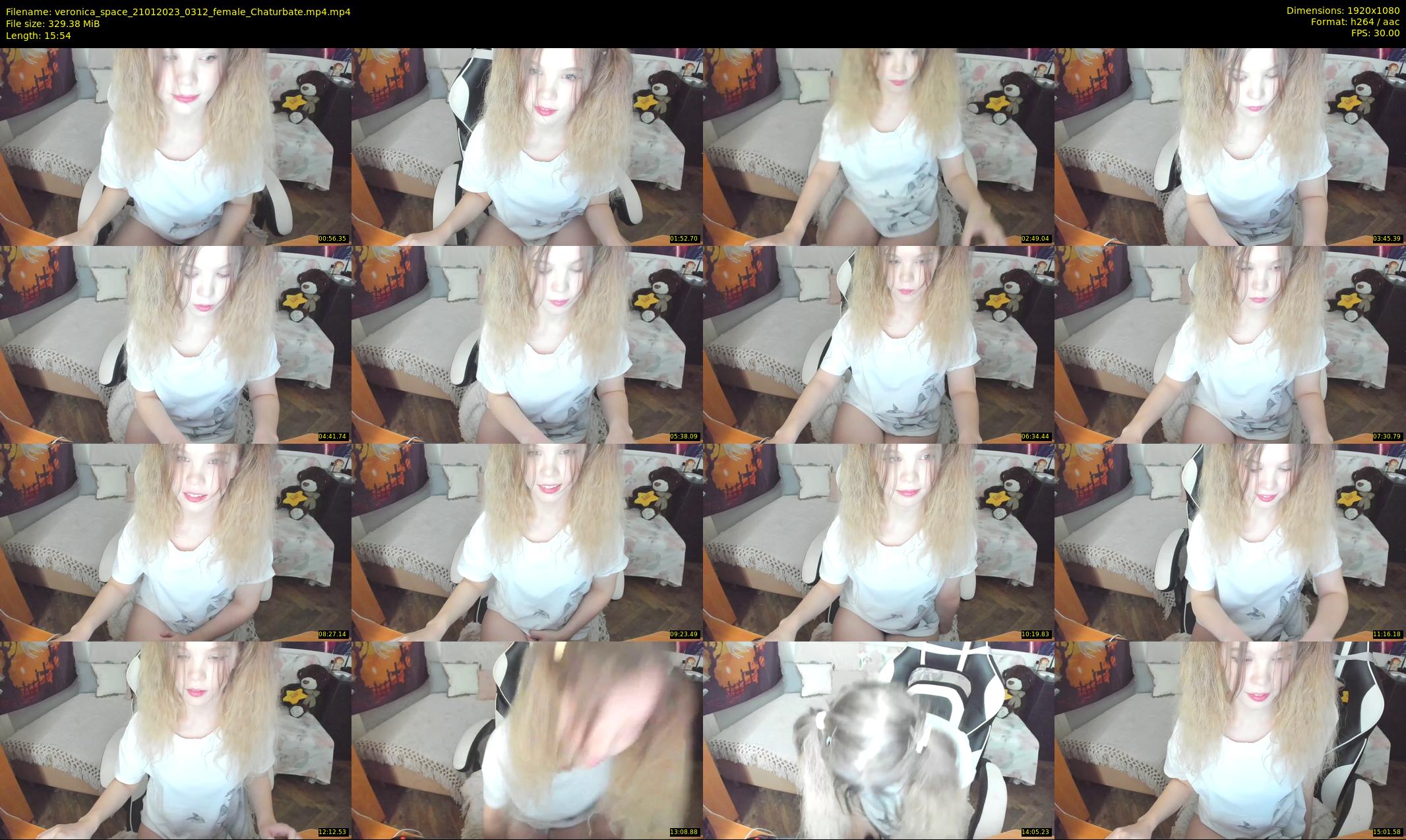 veronica_space — 16 minute Chaturbate female cam show recording, 1080p, Jan 21, 2023
