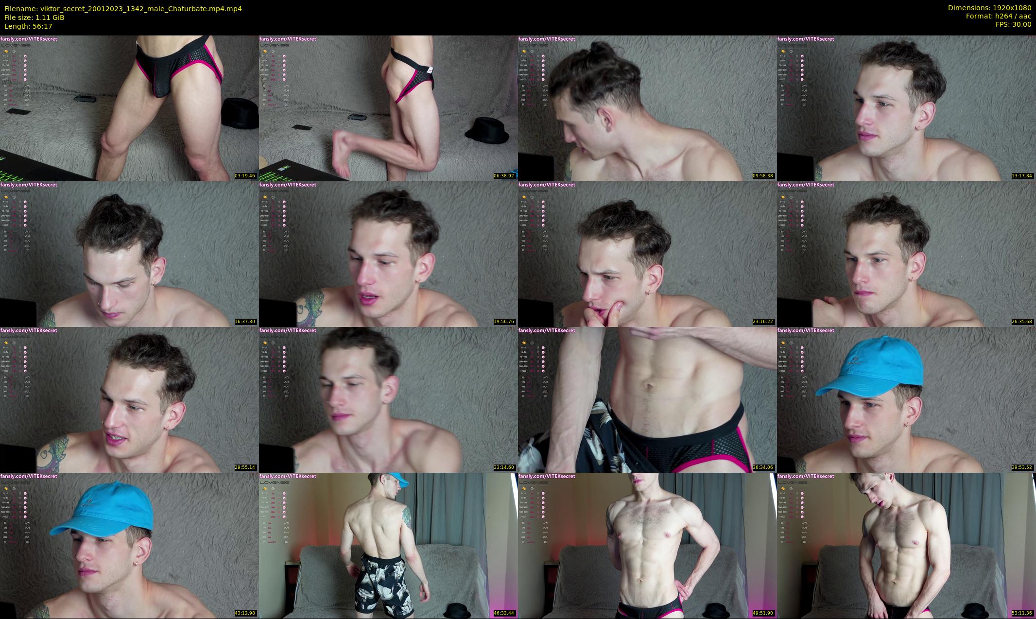 viktor_secret — 57 minute Chaturbate male cam show recording, 1080p, Jan 20, 2023