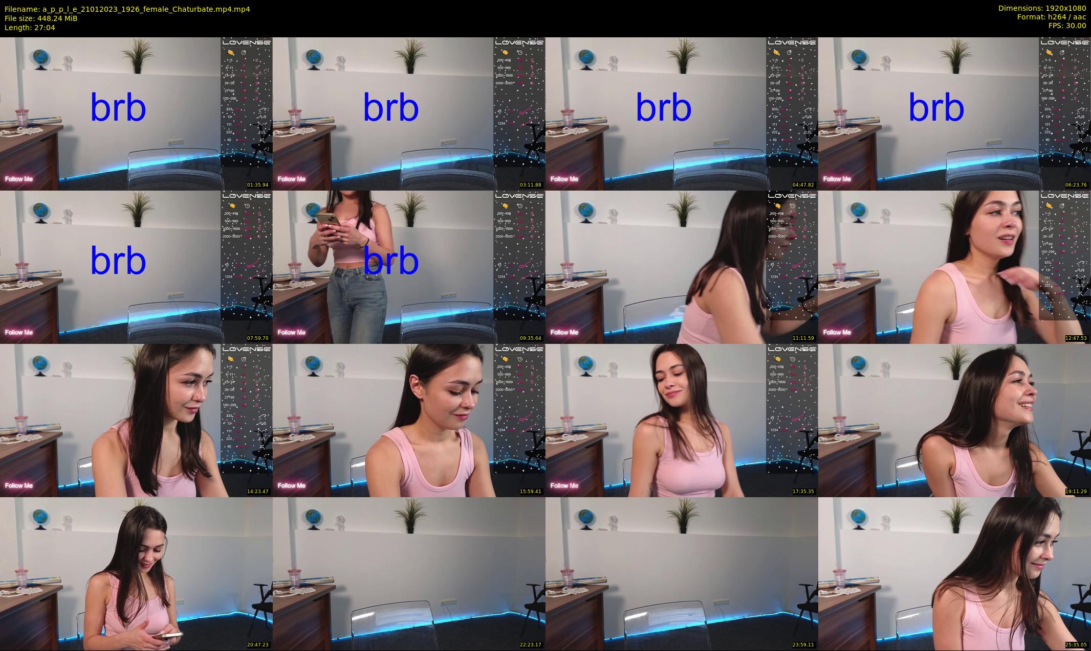 a_p_p_l_e — 28 minute Chaturbate female cam show recording, 1080p, Jan 21, 2023