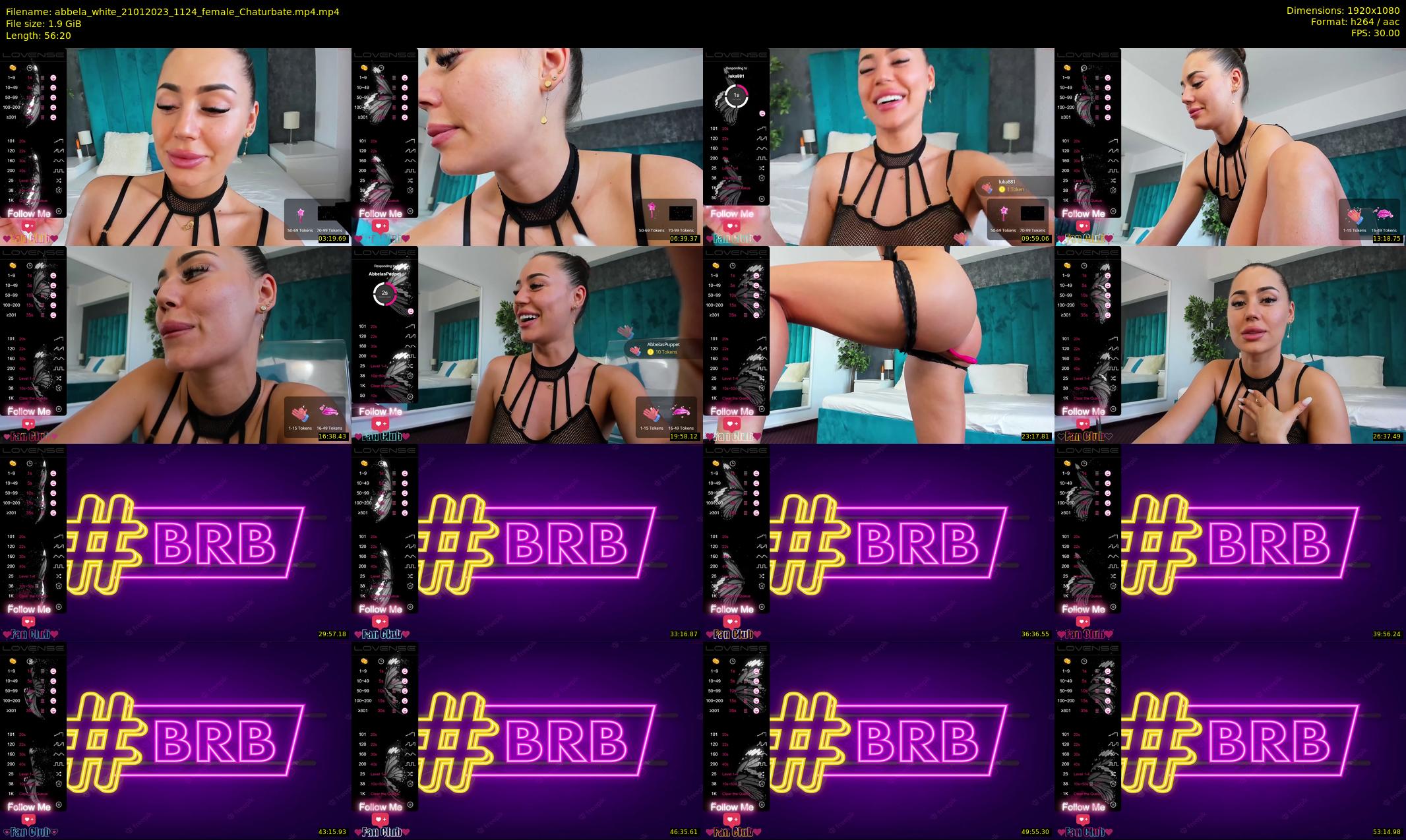 abbela_white — 57 minute Chaturbate female cam show recording, 1080p, Jan 21, 2023