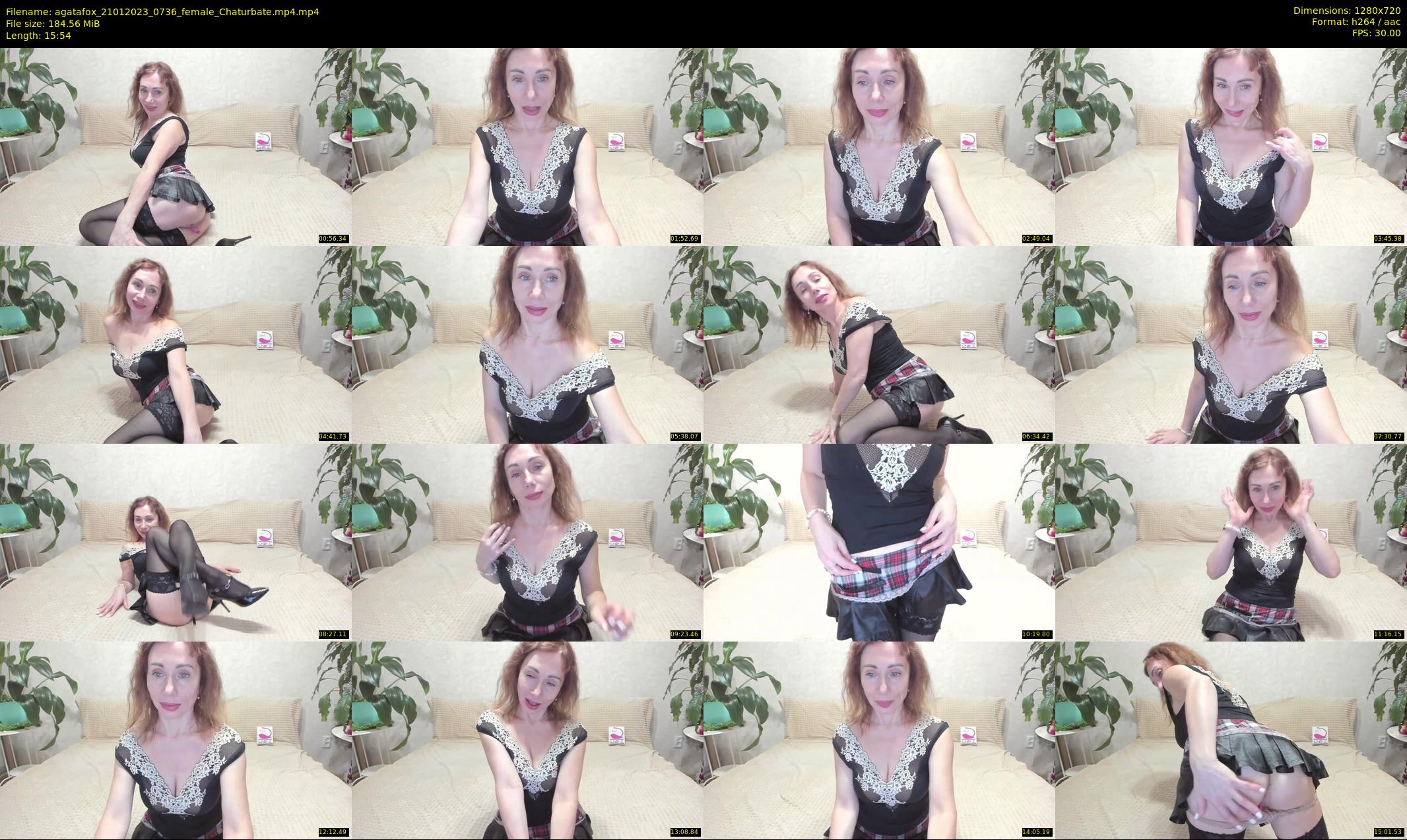 agatafox — 16 minute Chaturbate female cam show recording, 720p, Jan 21, 2023