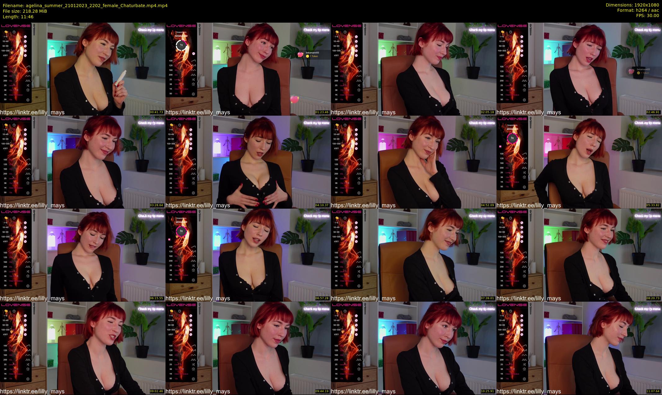 agelina_summer — 12 minute Chaturbate female cam show recording, 1080p, Jan 21, 2023