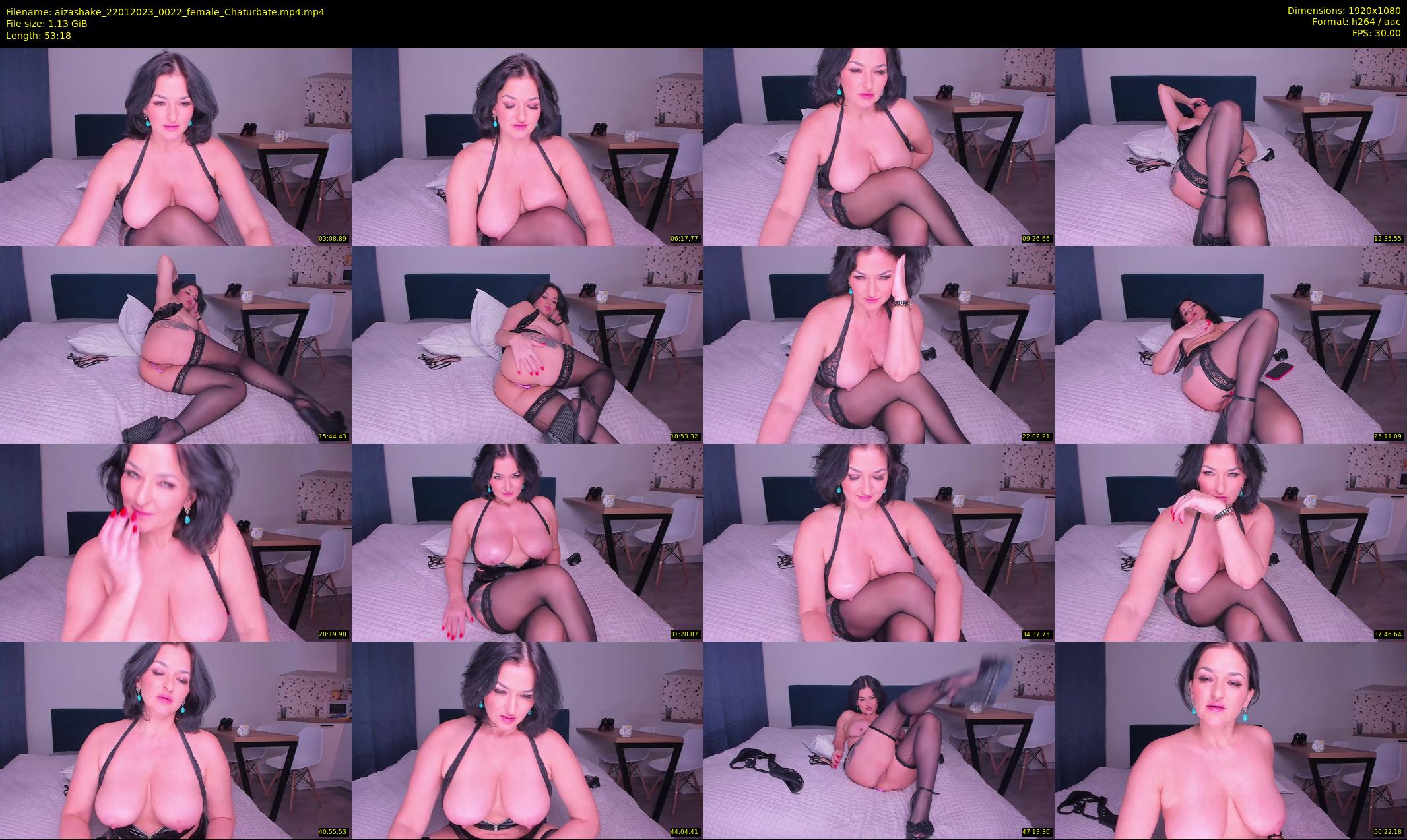 aizashake — 54 minute Chaturbate female cam show recording, 1080p, Jan 22, 2023
