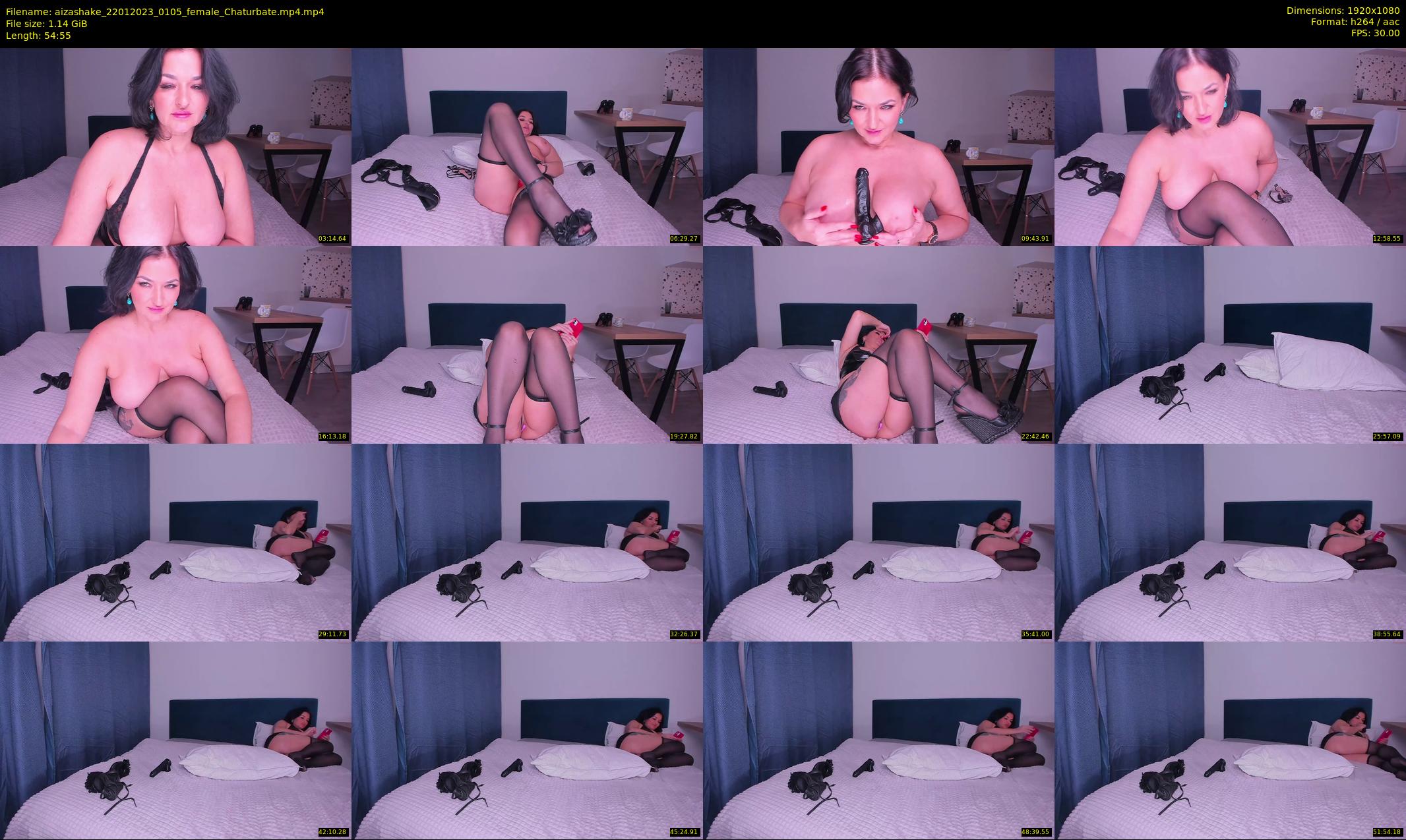 aizashake — 55 minute Chaturbate female cam show recording, 1080p, Jan 22, 2023