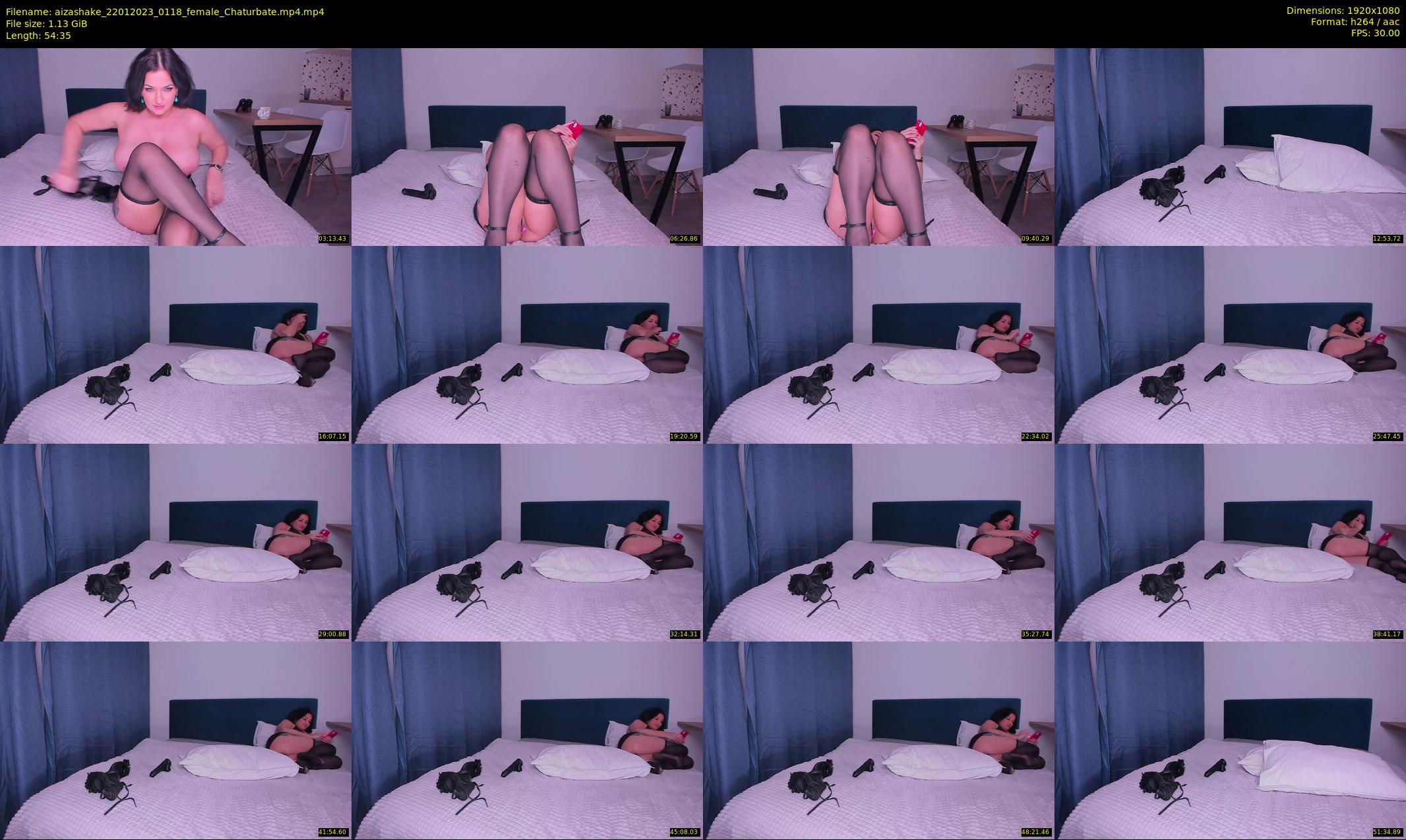 aizashake — 55 minute Chaturbate female cam show recording, 1080p, Jan 22, 2023