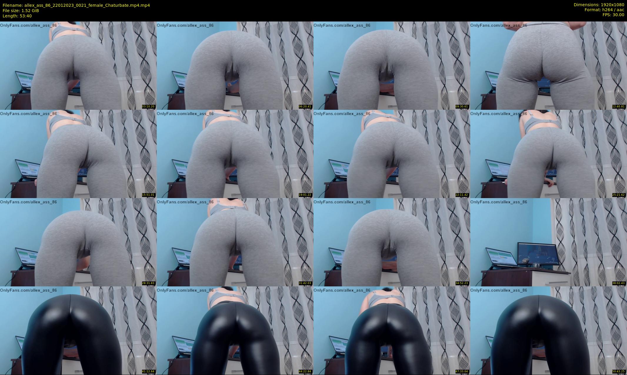 allex_ass_86 — 54 minute Chaturbate female cam show recording, 1080p, Jan 22, 2023