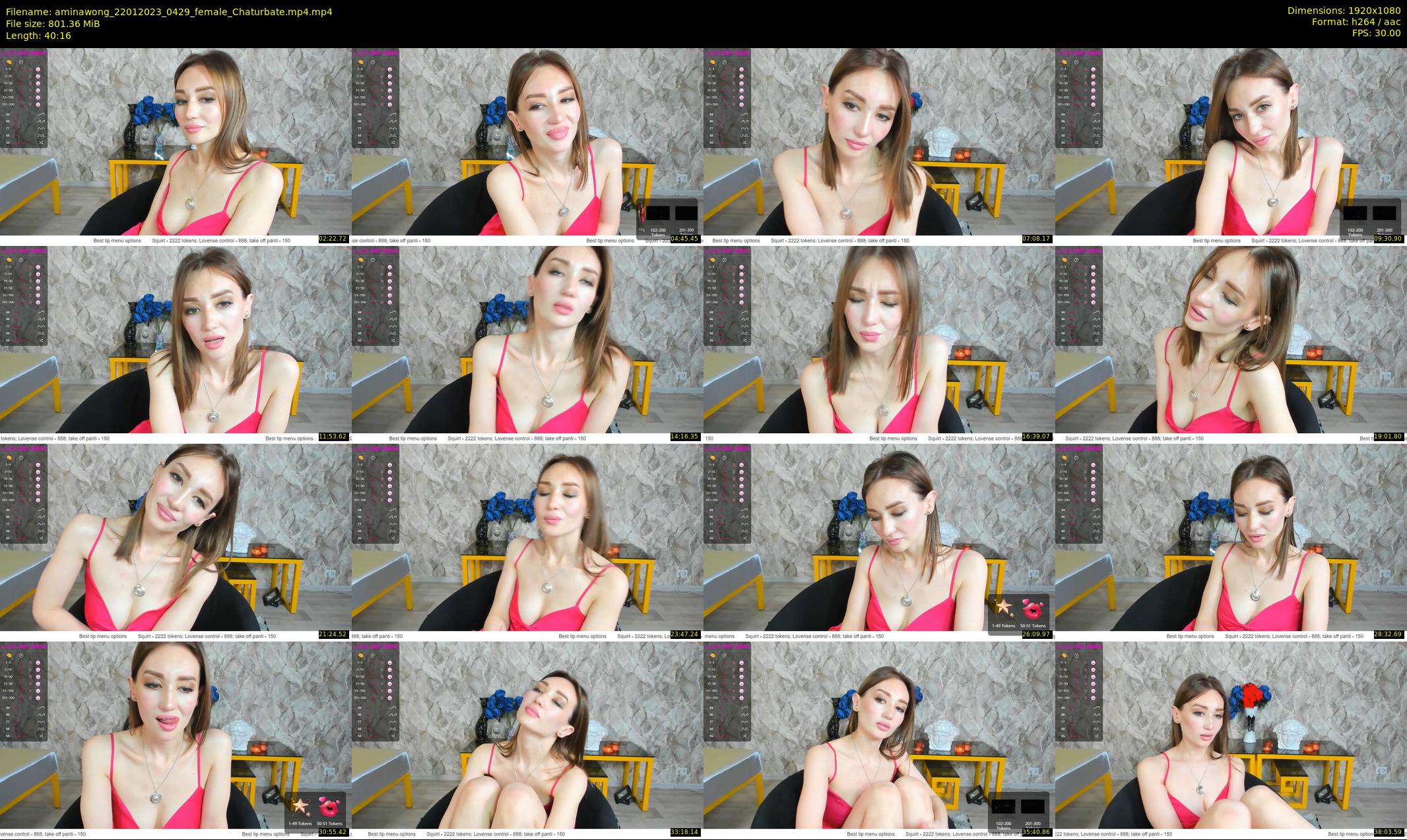 aminawong — 41 minute Chaturbate female cam show recording, 1080p, Jan 22, 2023