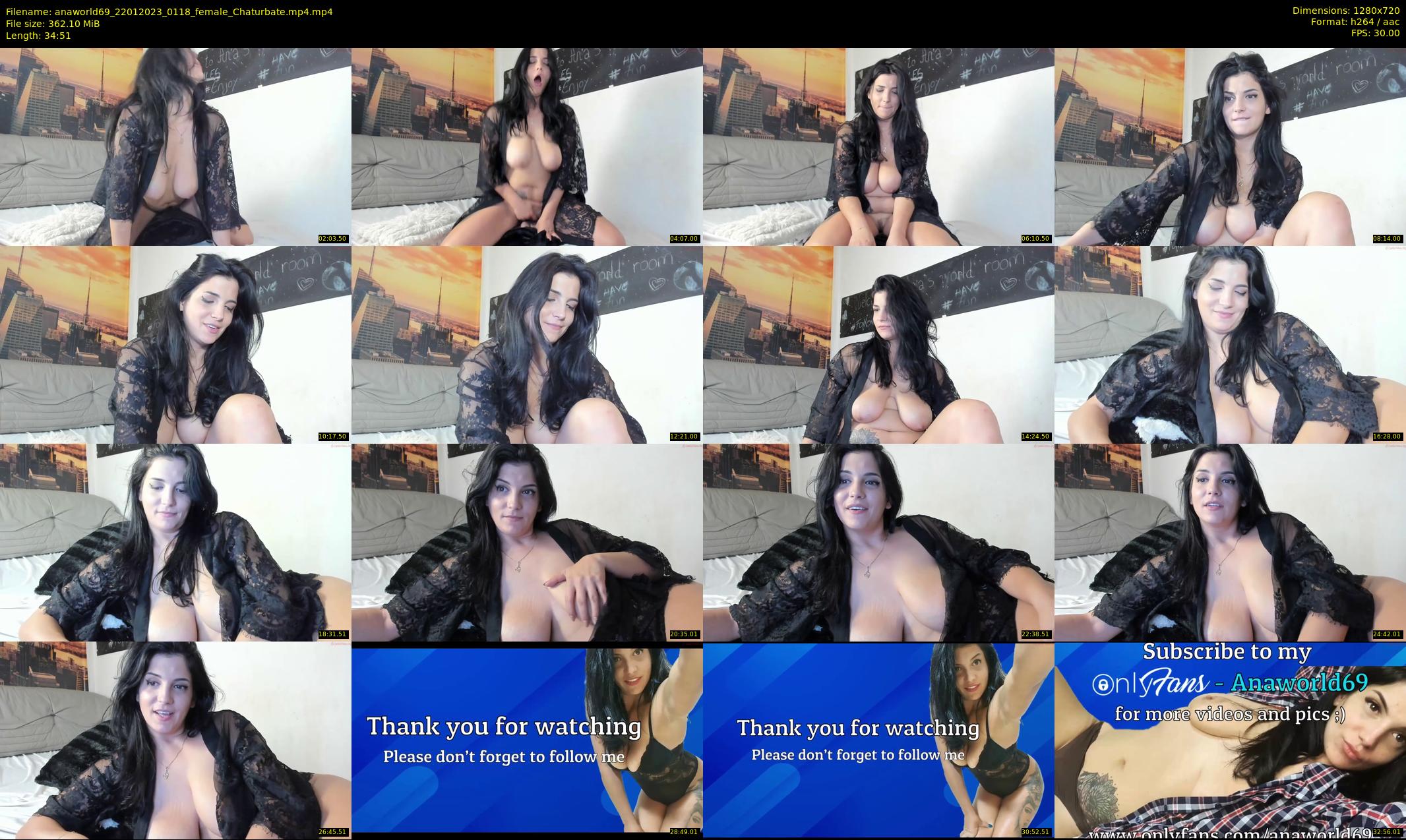 anaworld69 — 35 minute Chaturbate female cam show recording, 720p, Jan 22, 2023