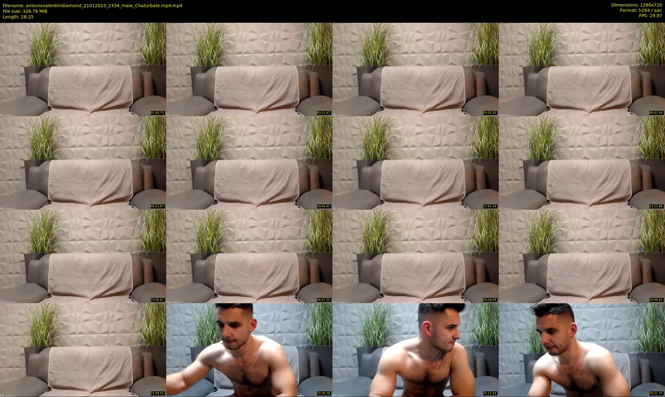 antoniovalentinidiamond — 29 minute Chaturbate male cam show recording, 720p, Jan 21, 2023