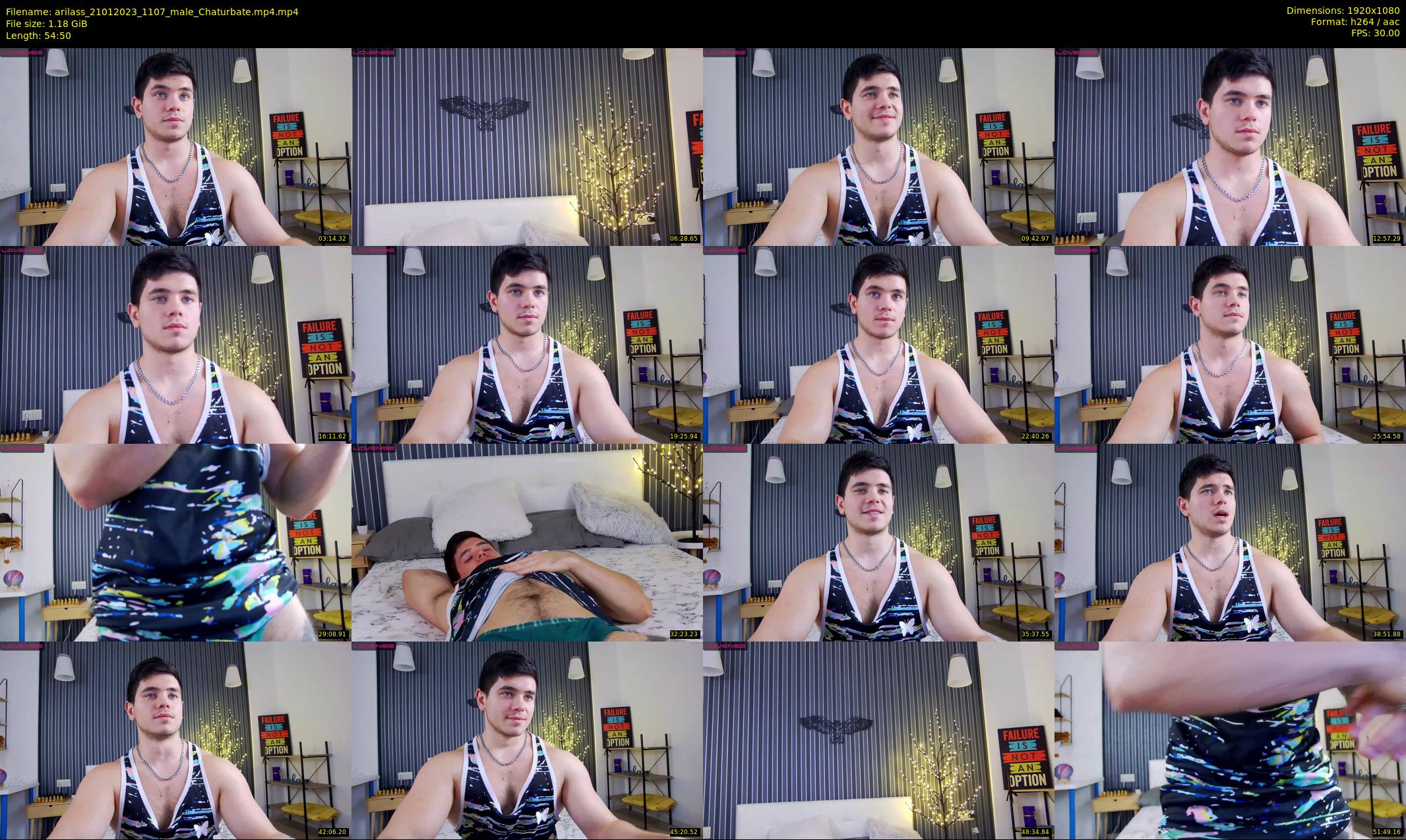 arilass — 55 minute Chaturbate male cam show recording, 1080p, Jan 21, 2023