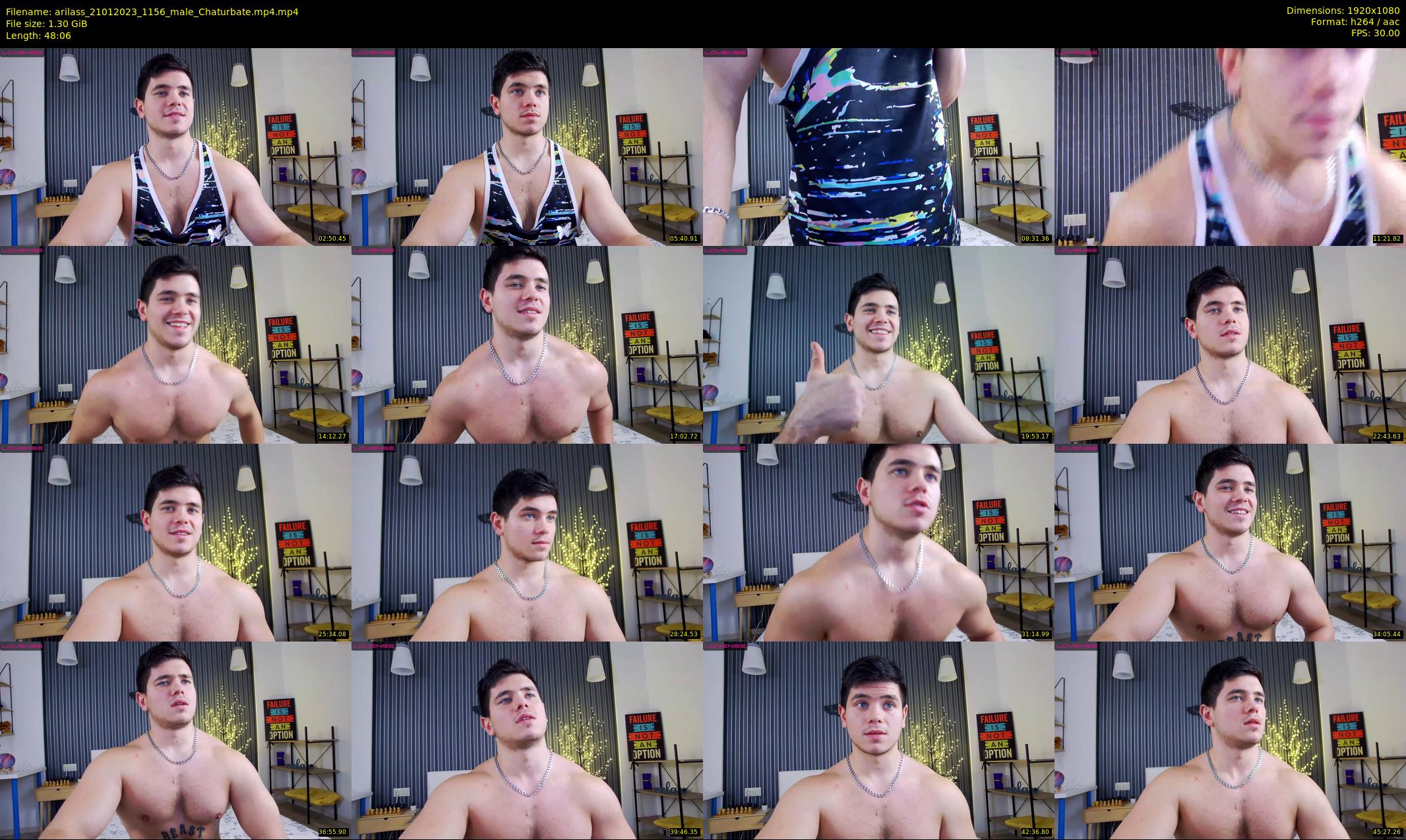arilass — 49 minute Chaturbate male cam show recording, 1080p, Jan 21, 2023