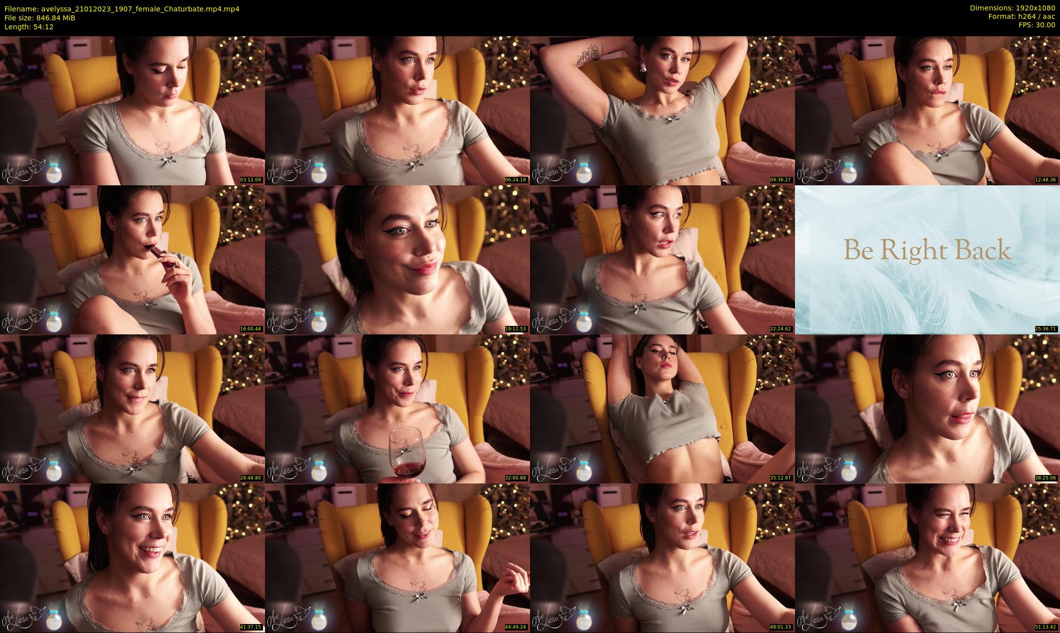avelyssa — 55 minute Chaturbate female cam show recording, 1080p, Jan 21, 2023