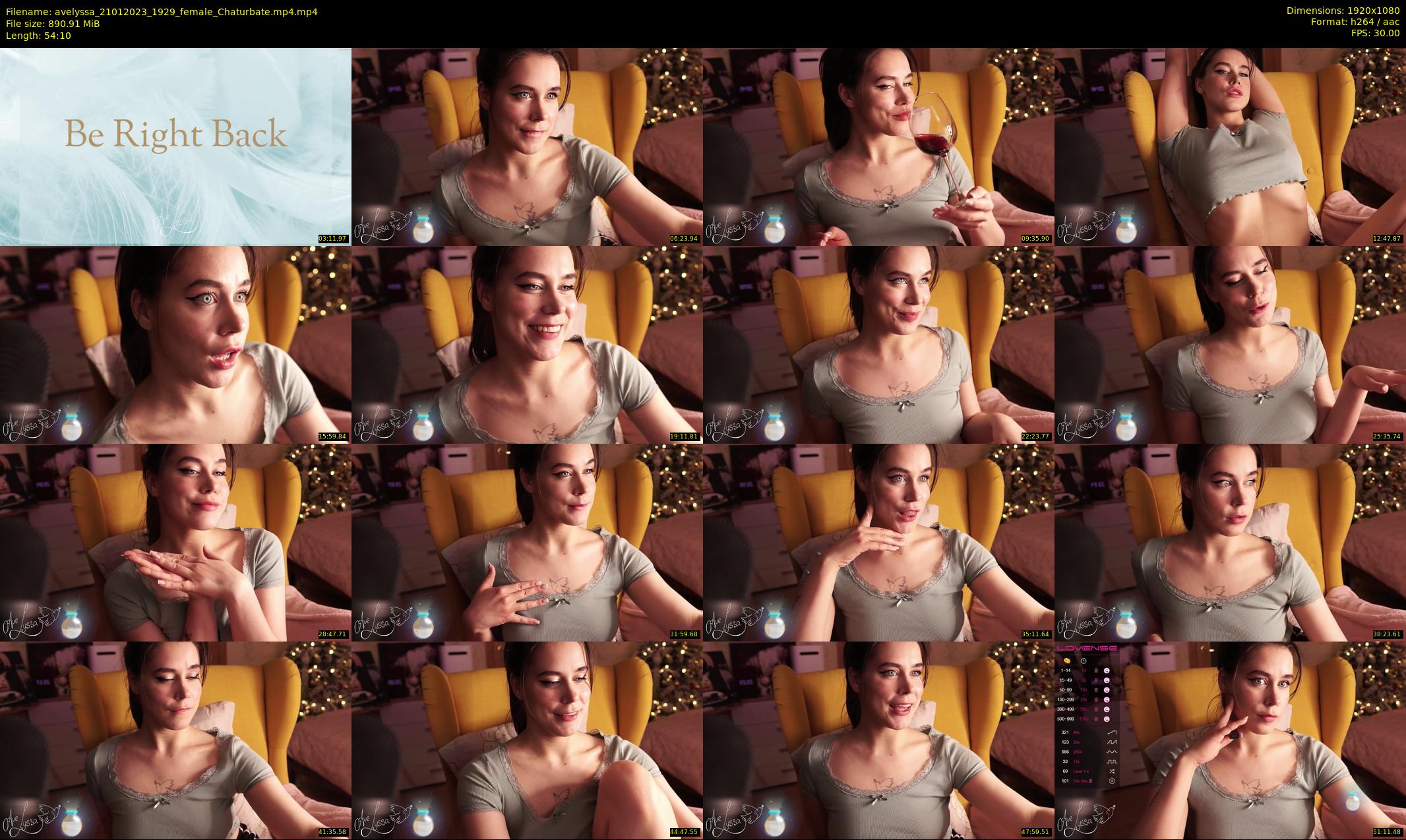 avelyssa — 55 minute Chaturbate female cam show recording, 1080p, Jan 21, 2023