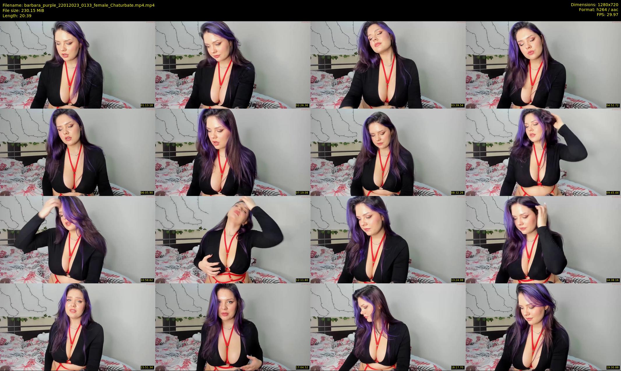 barbara_purple — 21 minute Chaturbate female cam show recording, 720p, Jan 22, 2023