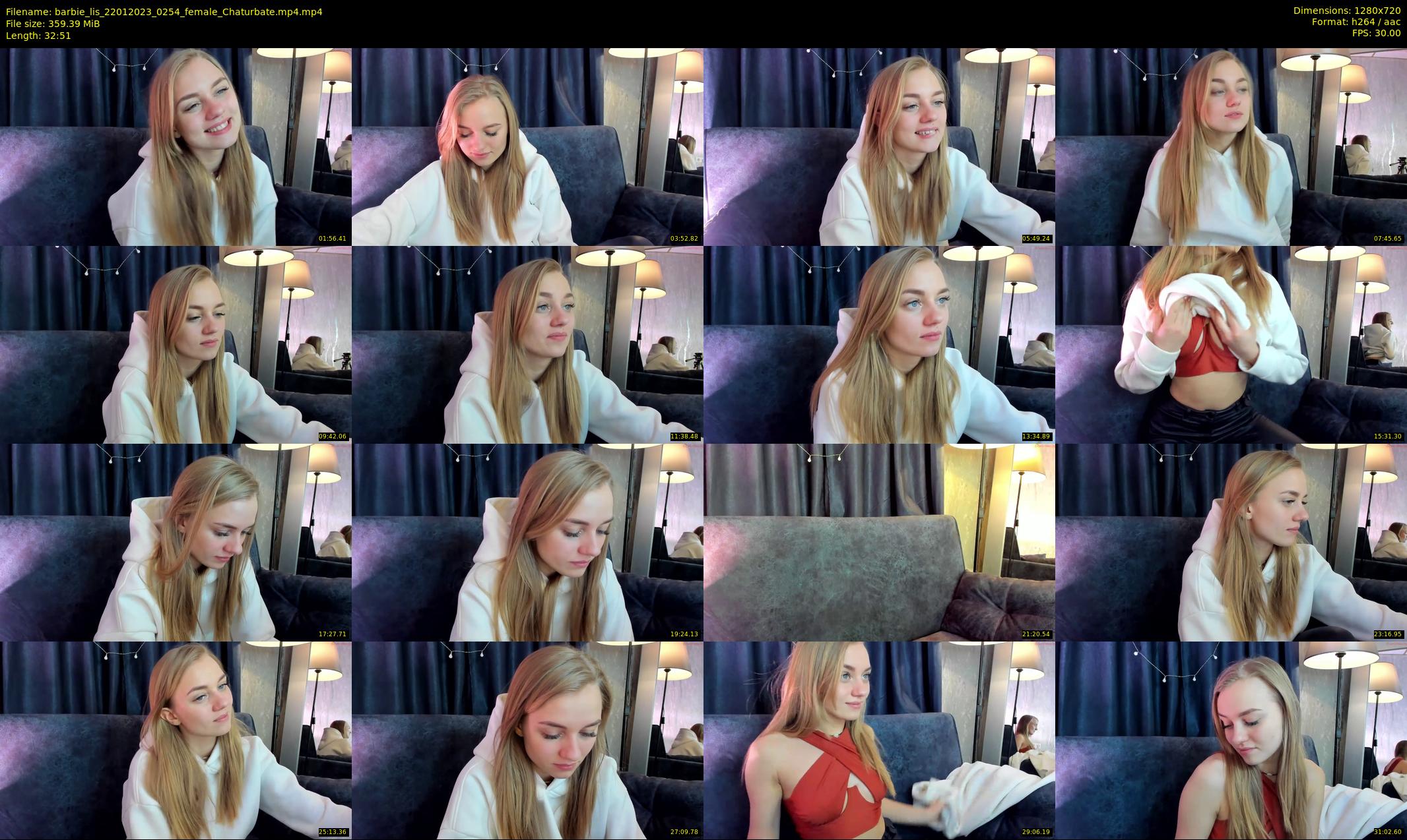 barbie_lis — 33 minute Chaturbate female cam show recording, 720p, Jan 22, 2023