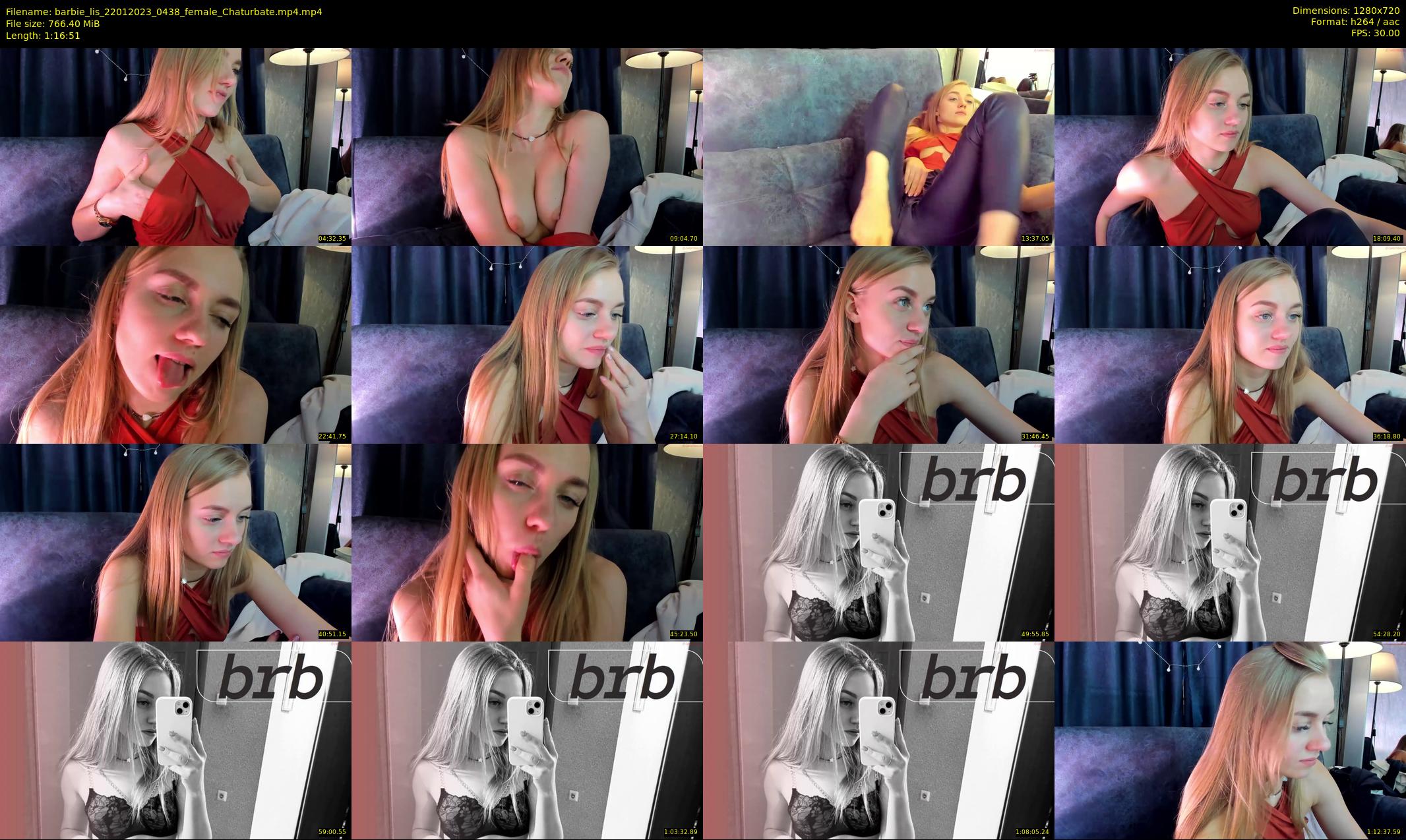 barbie_lis — 77 minute Chaturbate female cam show recording, 720p, Jan 22, 2023